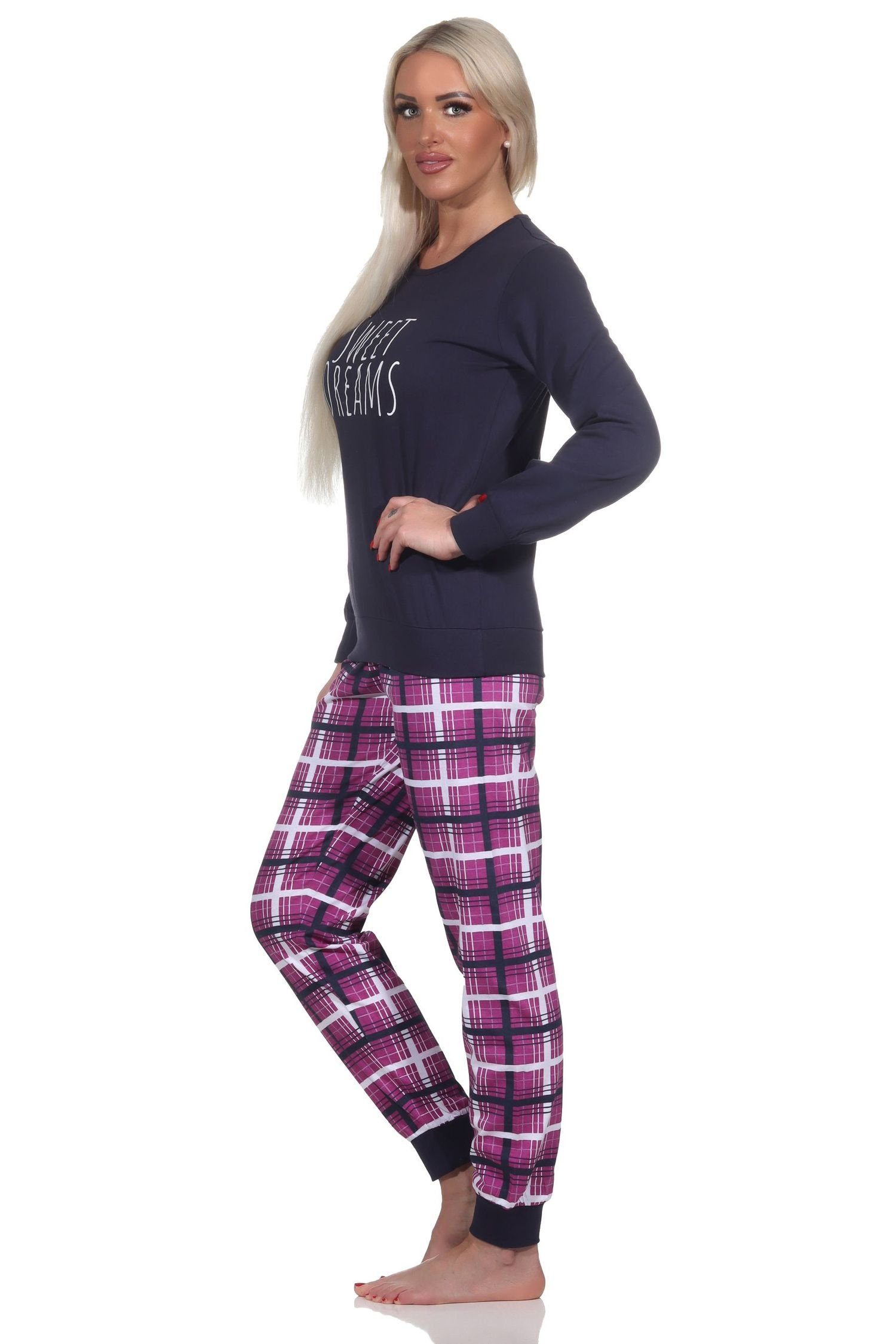 Normann Pyjama Normann Damen Schlafanzug mit