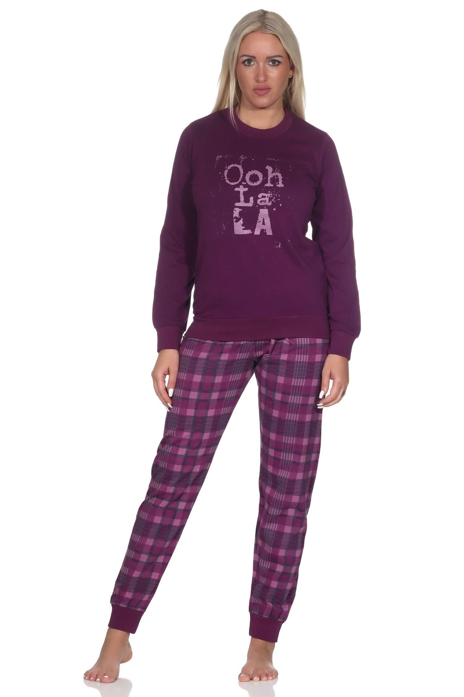 Normann Pyjama Normann Damen Schlafanzug mit