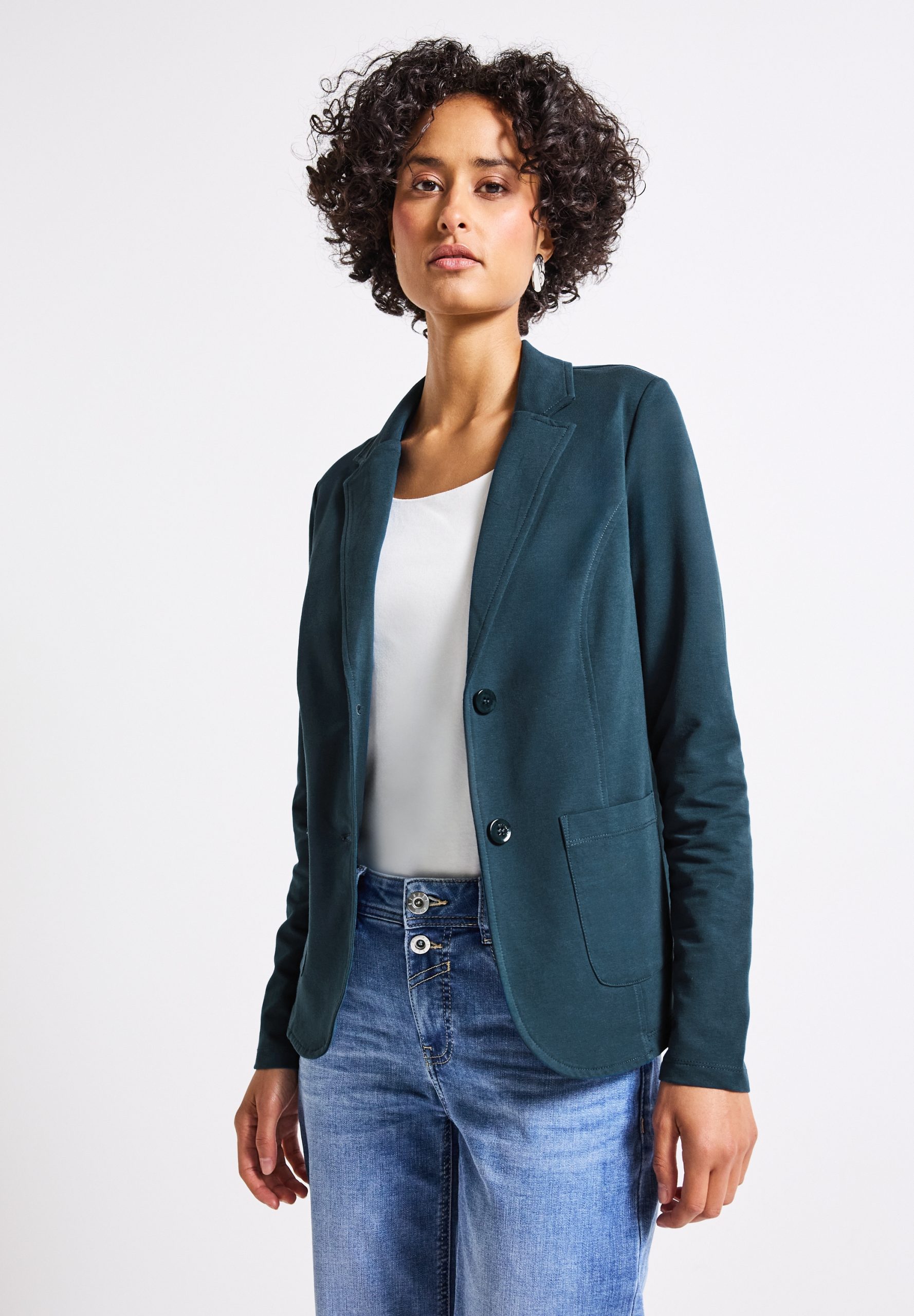 STREET ONE Kurzblazer, aus Baumwolle mit Stretchanteil