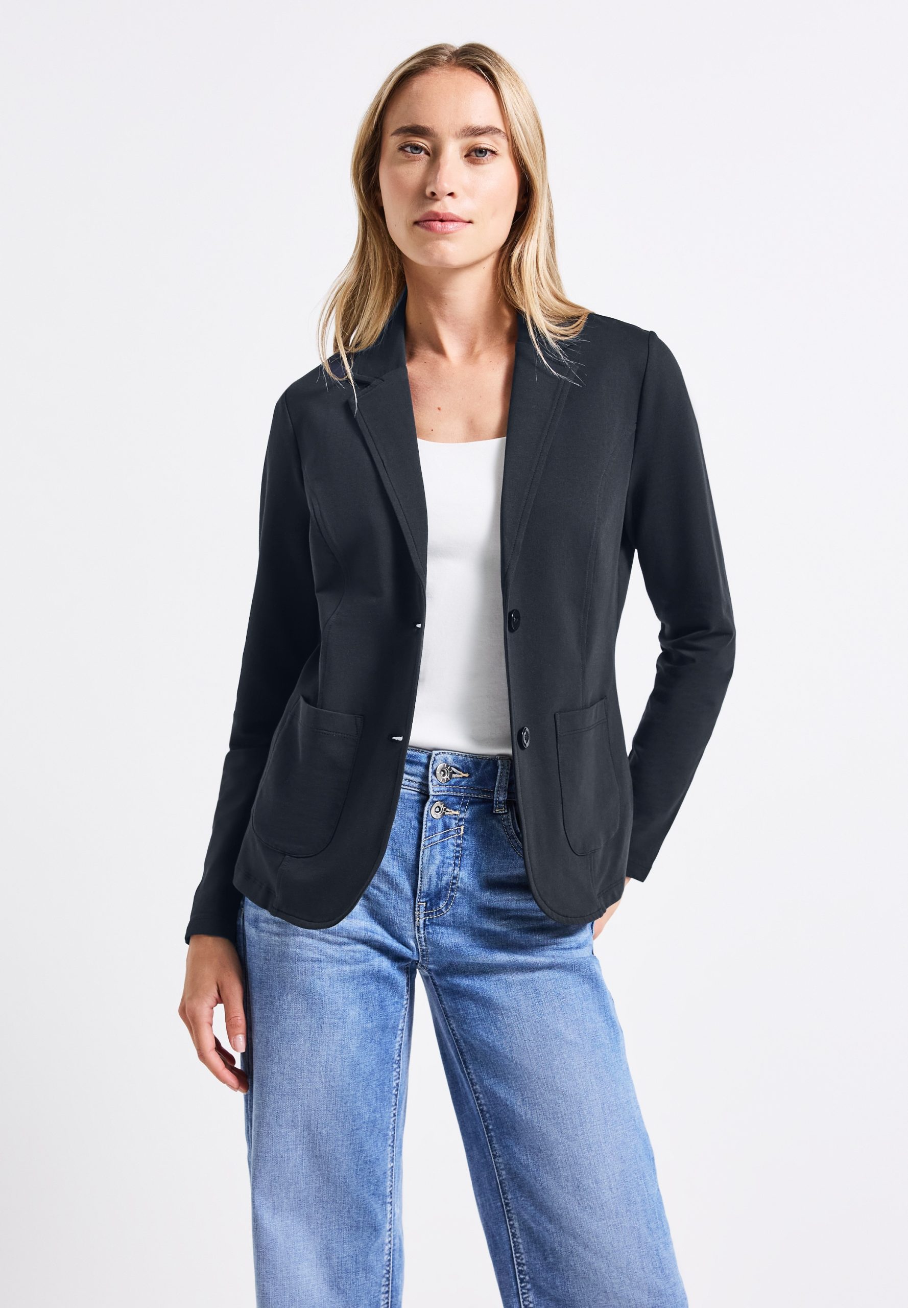 STREET ONE Kurzblazer, aus Baumwolle mit Stretchanteil