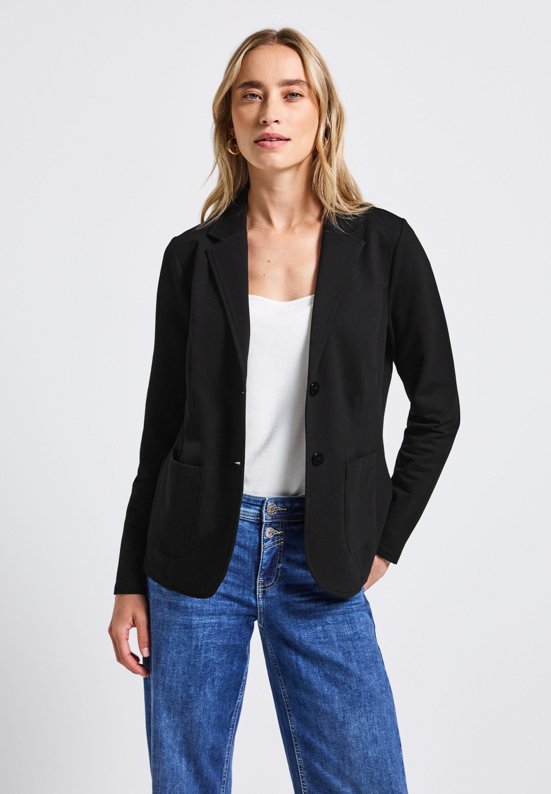 STREET ONE Kurzblazer, aus Baumwolle mit Stretchanteil