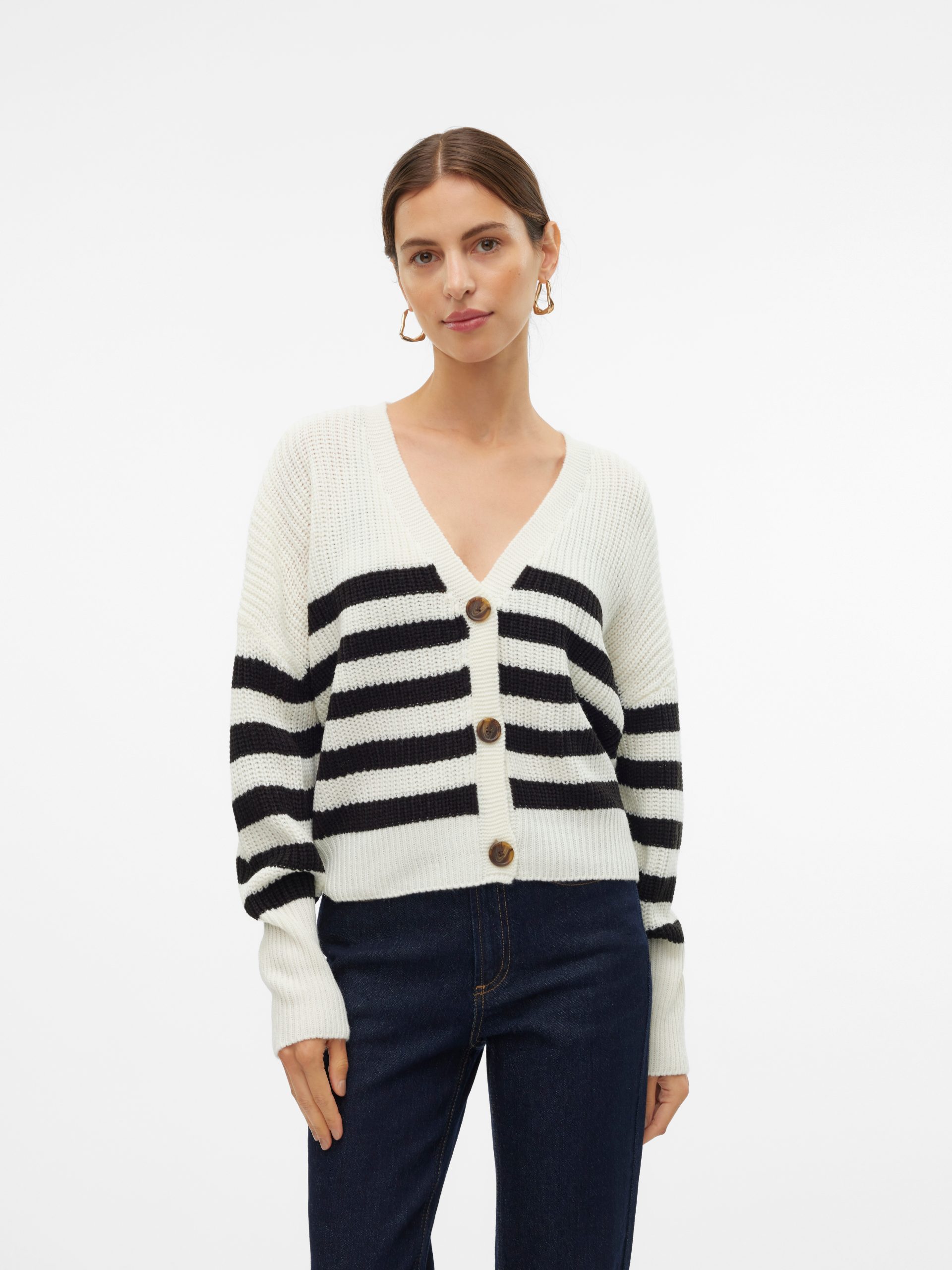 Vero Moda Strickjacke "VMLEA LS V-NECK CUFF CARDIGAN"
