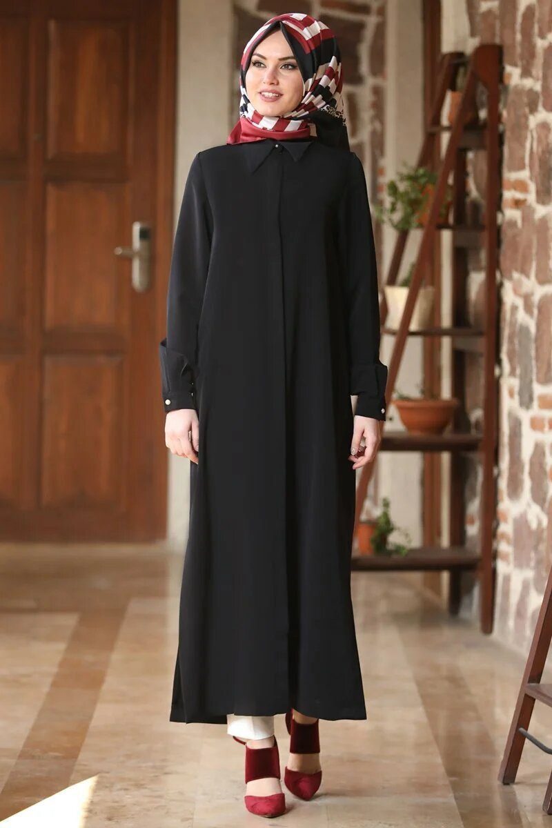 fashionshowcase Longtunika Langärmlige Damen Tunika Modest