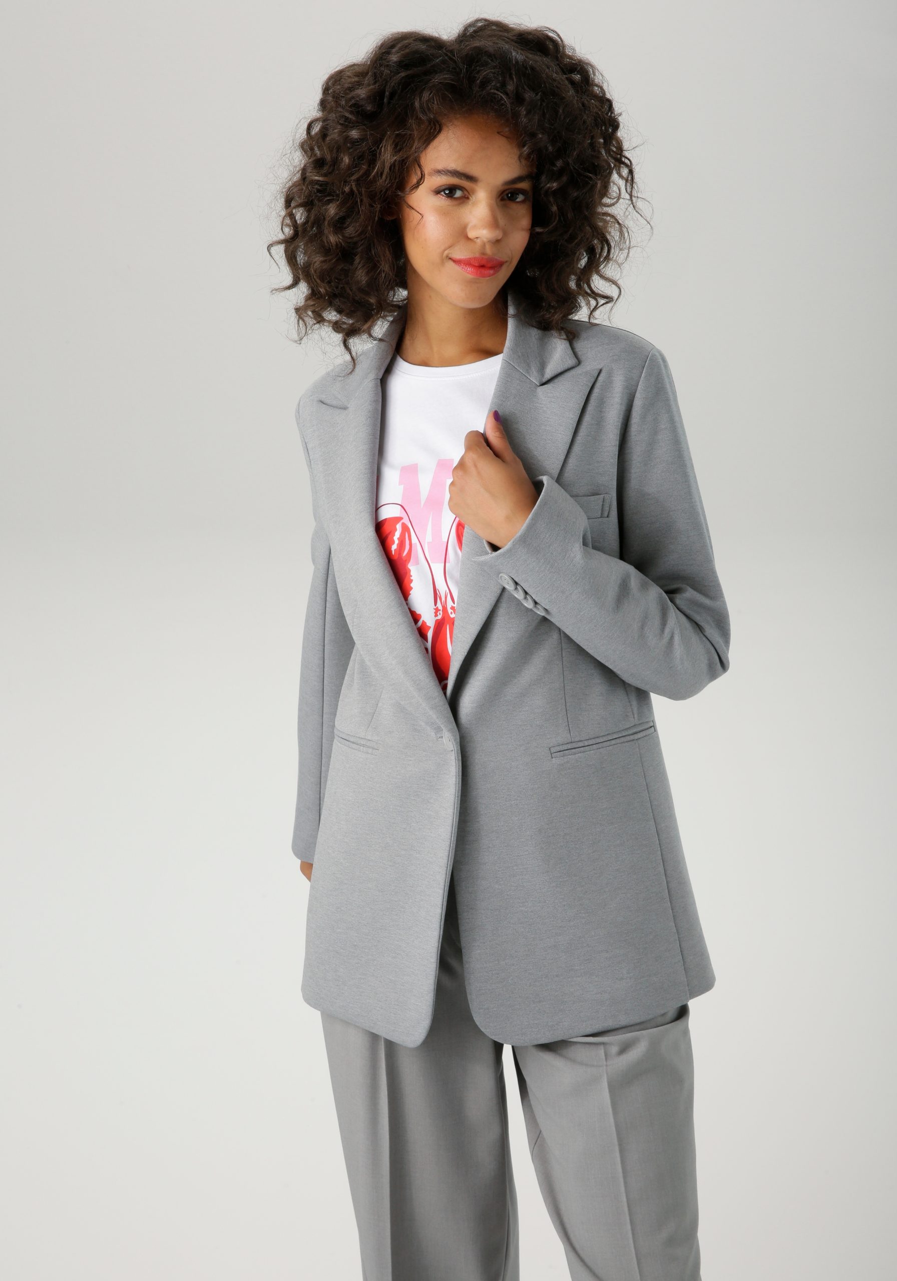 Aniston CASUAL Longblazer, mit Reverskragen - NEUE KOLLEKTION