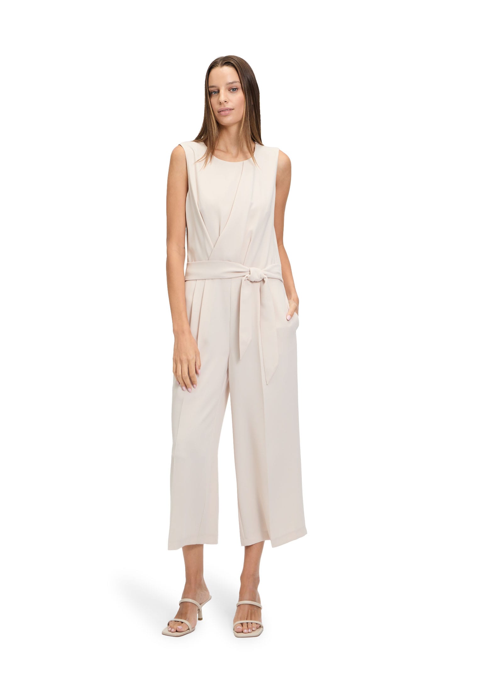 Betty&Co Overall "Betty & Co Damen Jumpsuit ohne Arm", (1 tlg.), Falten