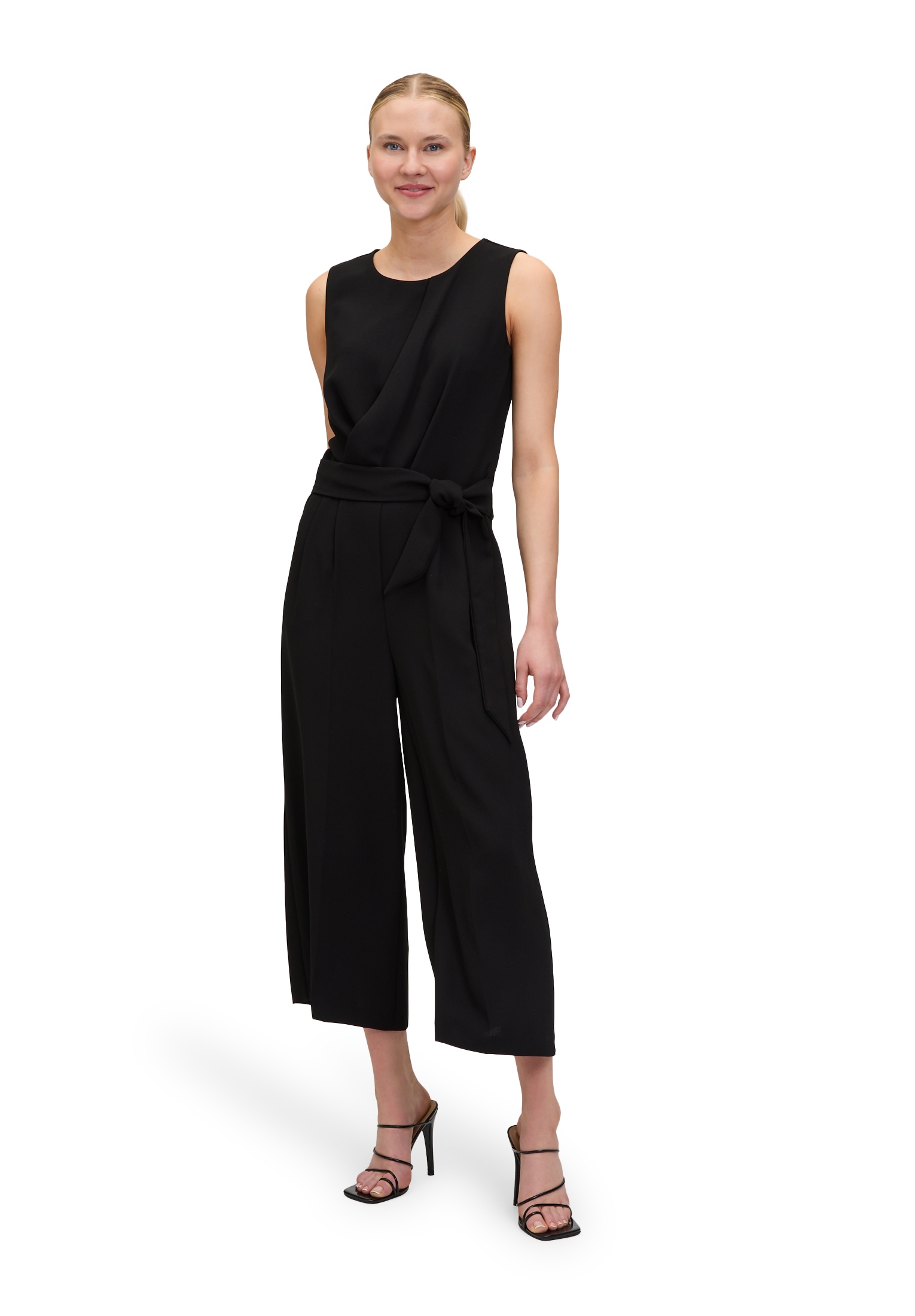 Betty&Co Overall "Betty & Co Damen Jumpsuit ohne Arm", (1 tlg.), Falten
