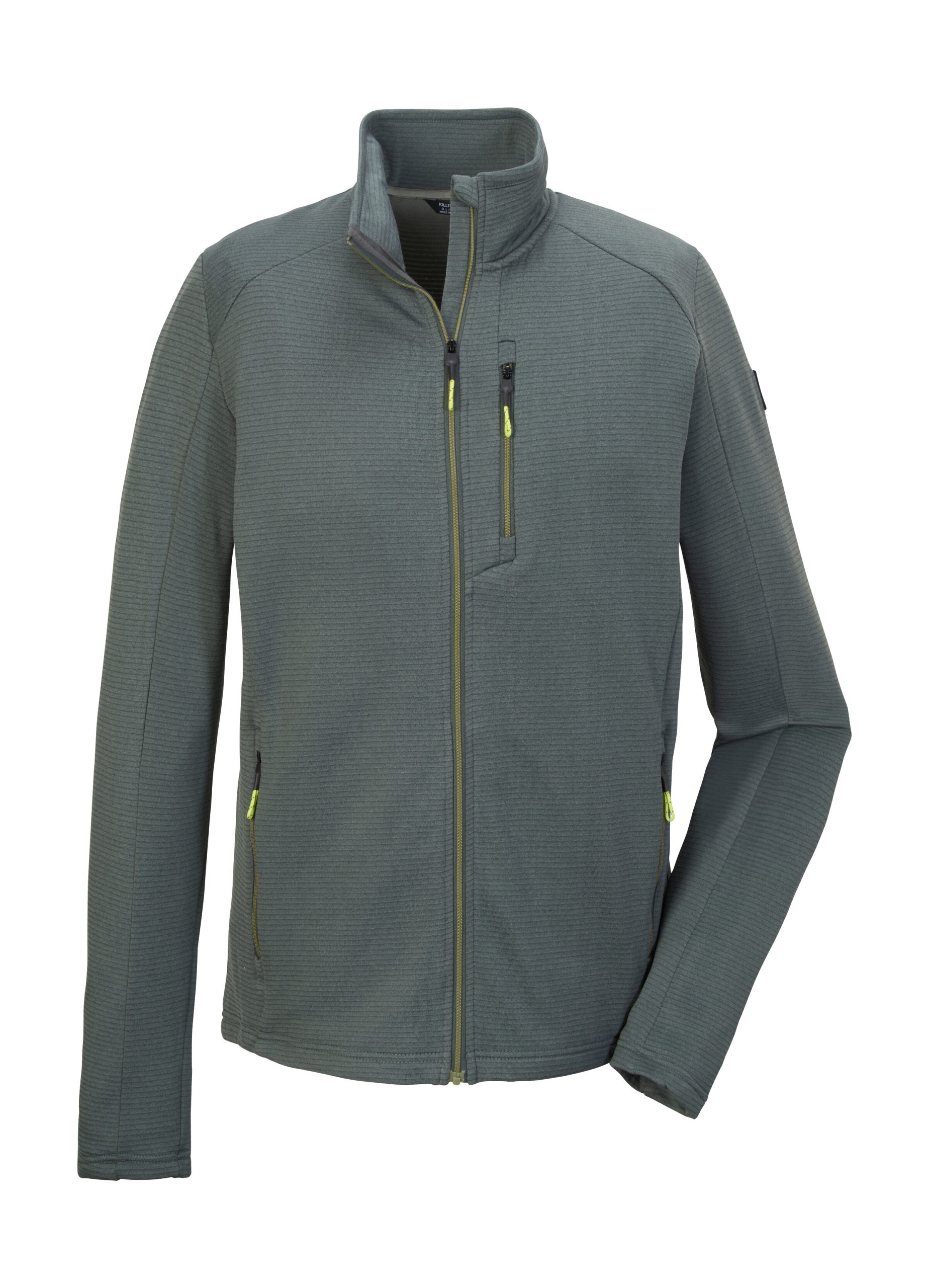 Killtec Strickjacke "KOS 92 MN FLX JCKT", Sportliche Herrenjacke mit Kinnschutz und verschließbaren Taschen