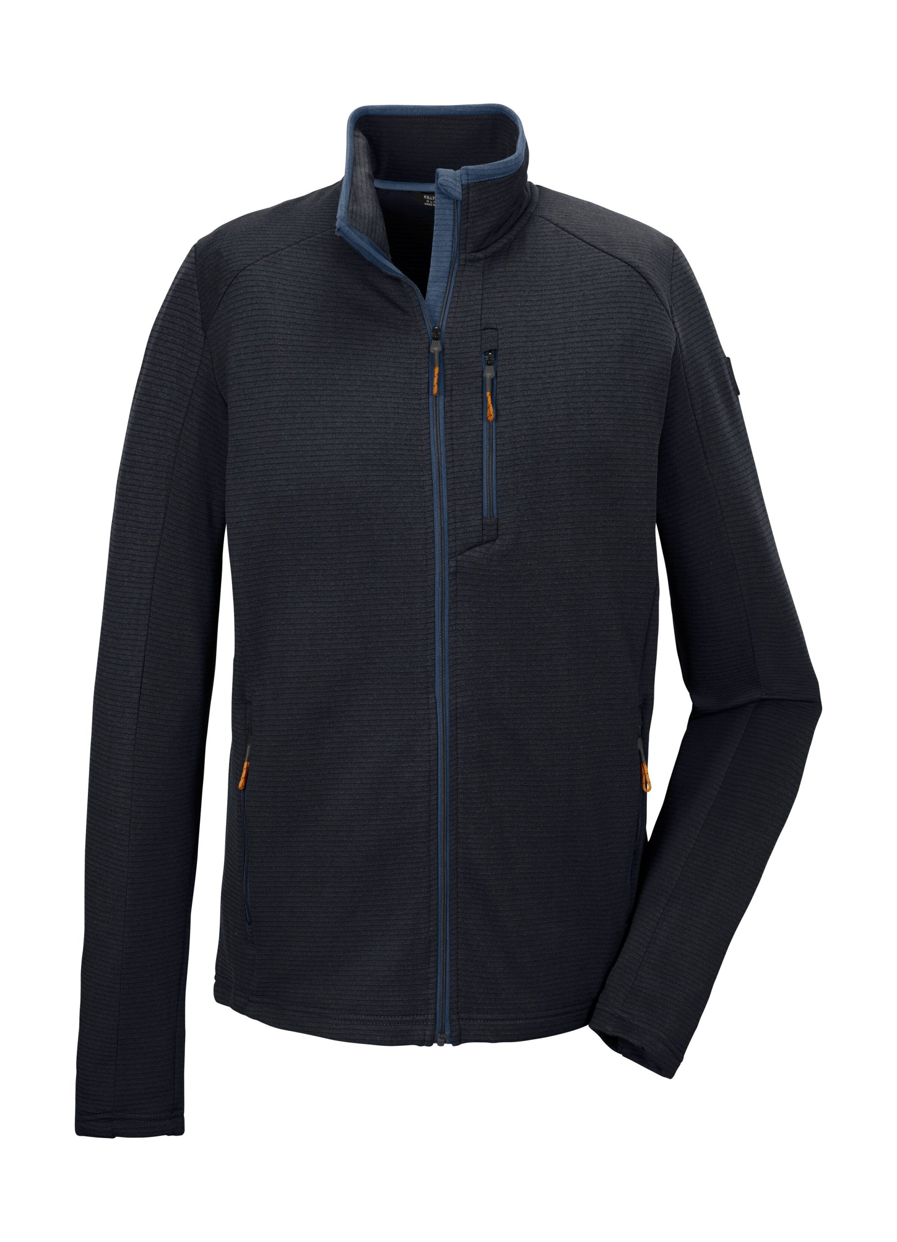 Killtec Strickjacke "KOS 92 MN FLX JCKT", Sportliche Herrenjacke mit Kinnschutz und verschließbaren Taschen