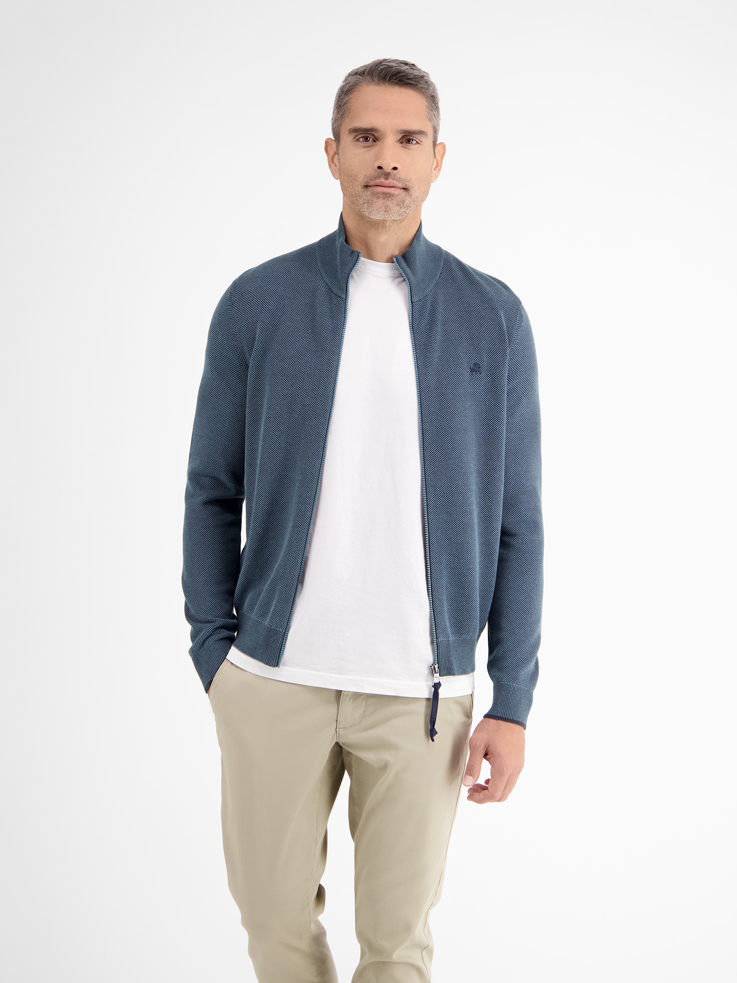 LERROS Strickjacke "LERROS Leichte Strickjacke mit schmaler Rippstruktur"