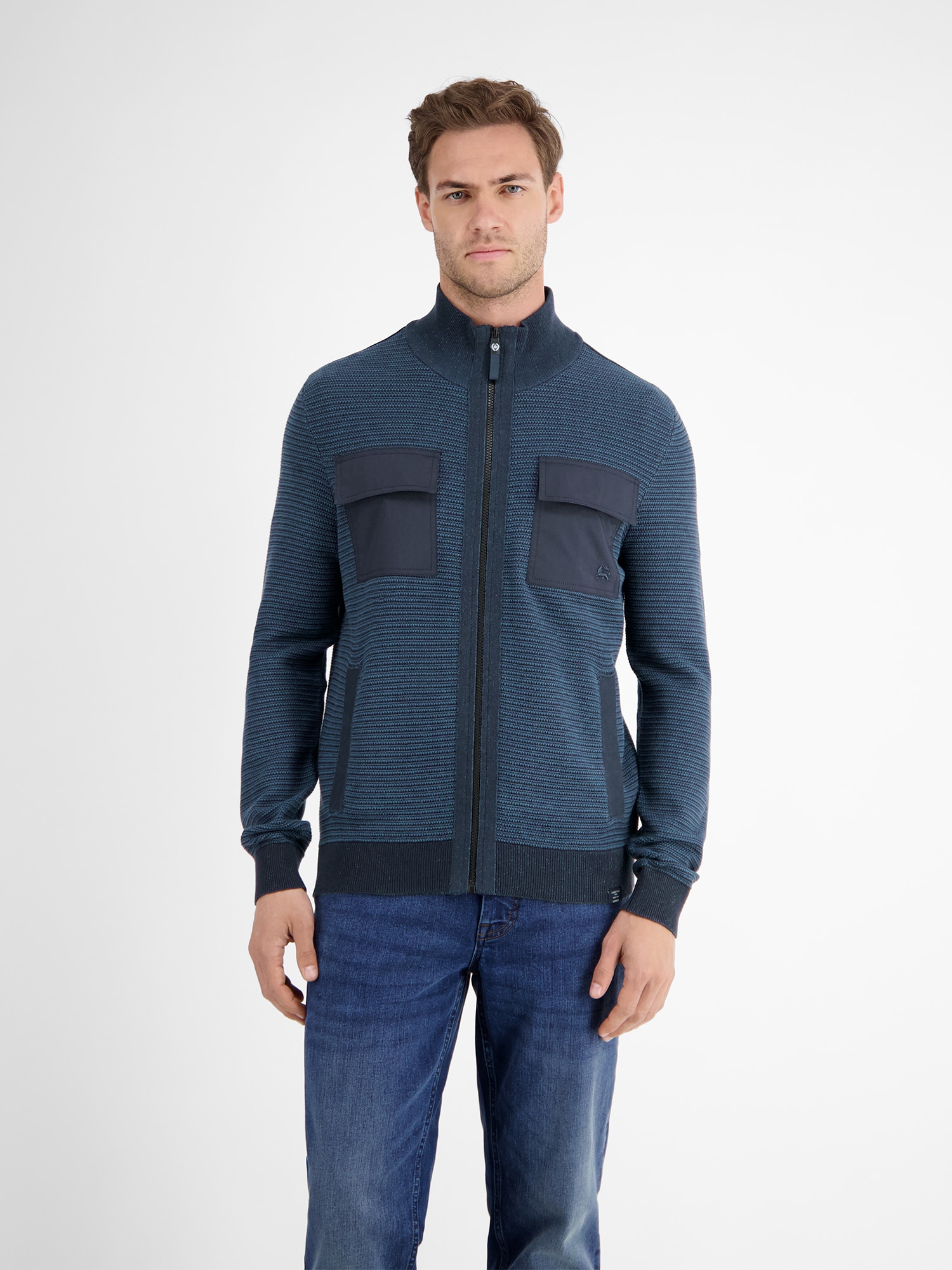 LERROS Strickjacke "LERROS Sportive Strickjacke für Herren"