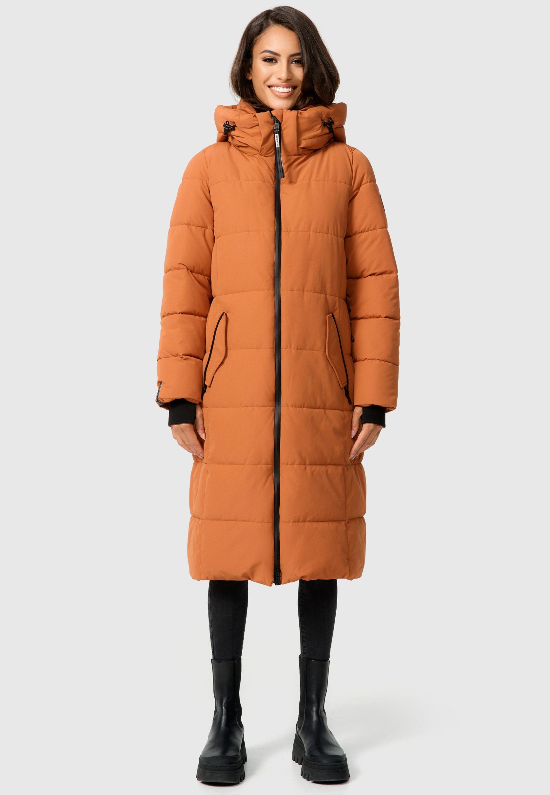 Marikoo Steppjacke "Zuraraa XVI", langer Winter Mantel gesteppt