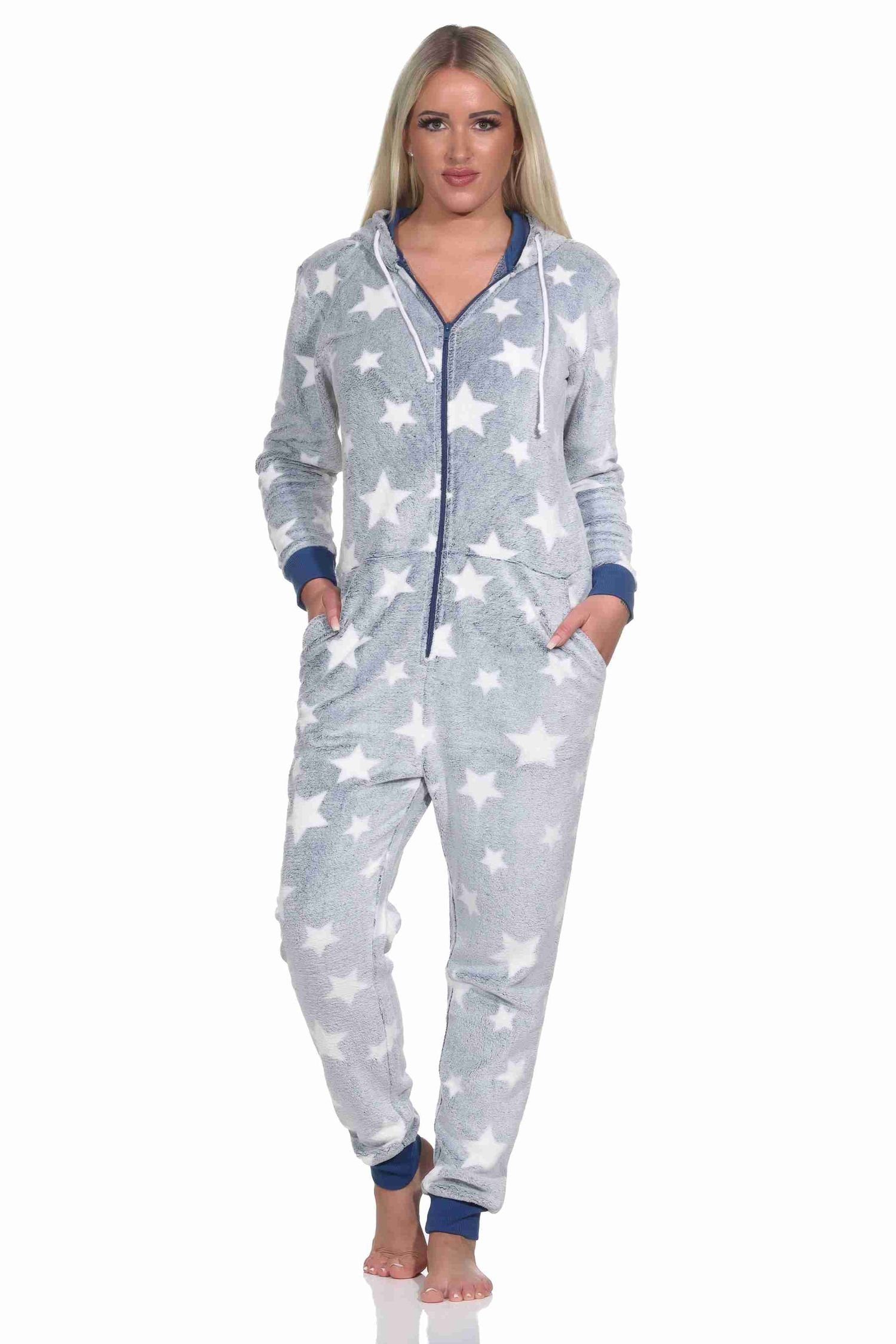 Normann Pyjama Damen Schlafanzug Jumpsuit Overall