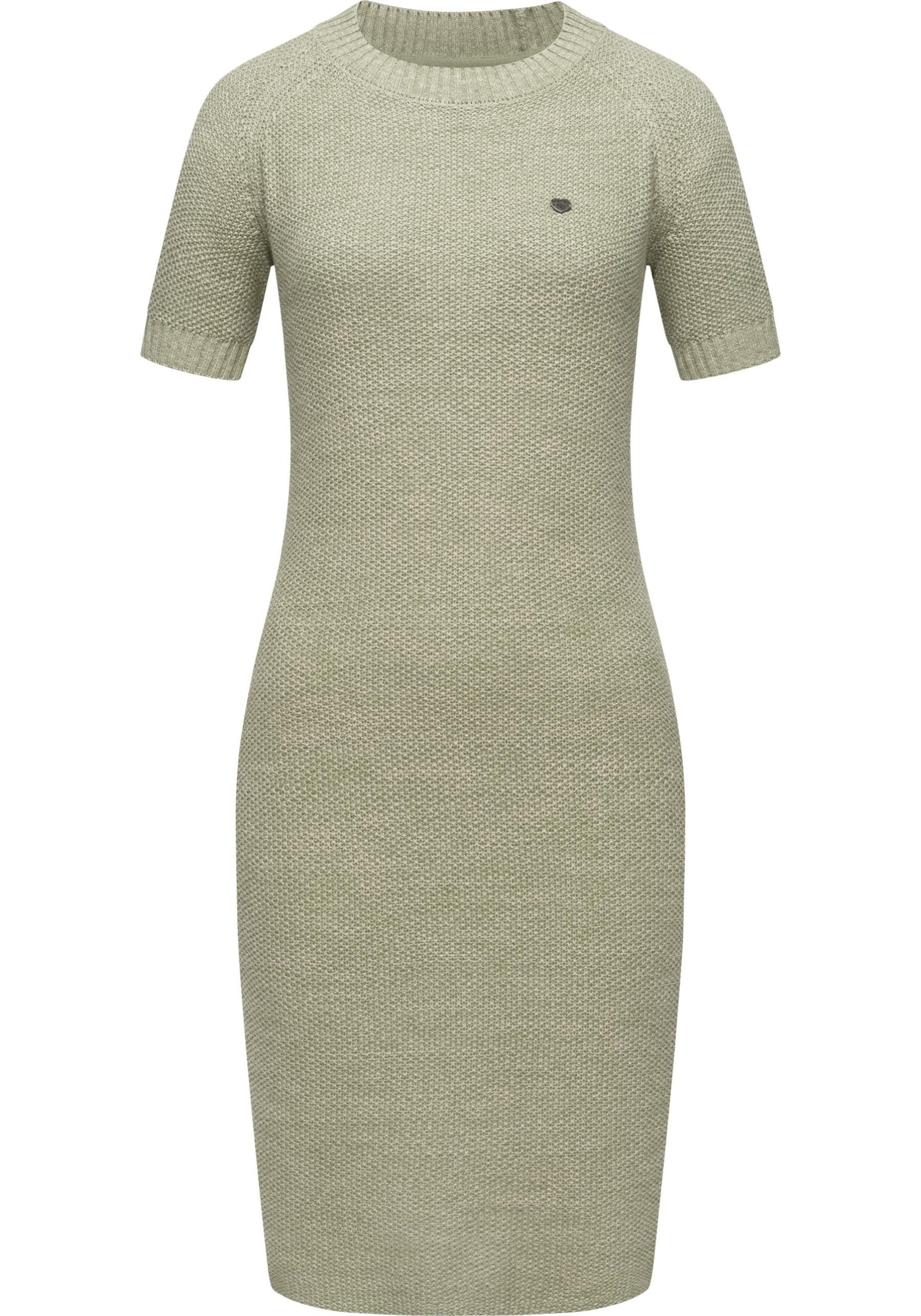 Ragwear Strickkleid "Kolya", kurzärmliges Damen Midikleid in Strickoptik