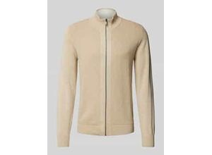 Regular Fit Strickjacke mit Stehkragen
