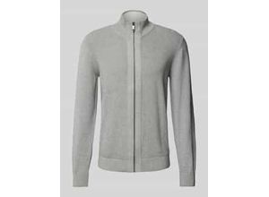 Regular Fit Strickjacke mit Stehkragen
