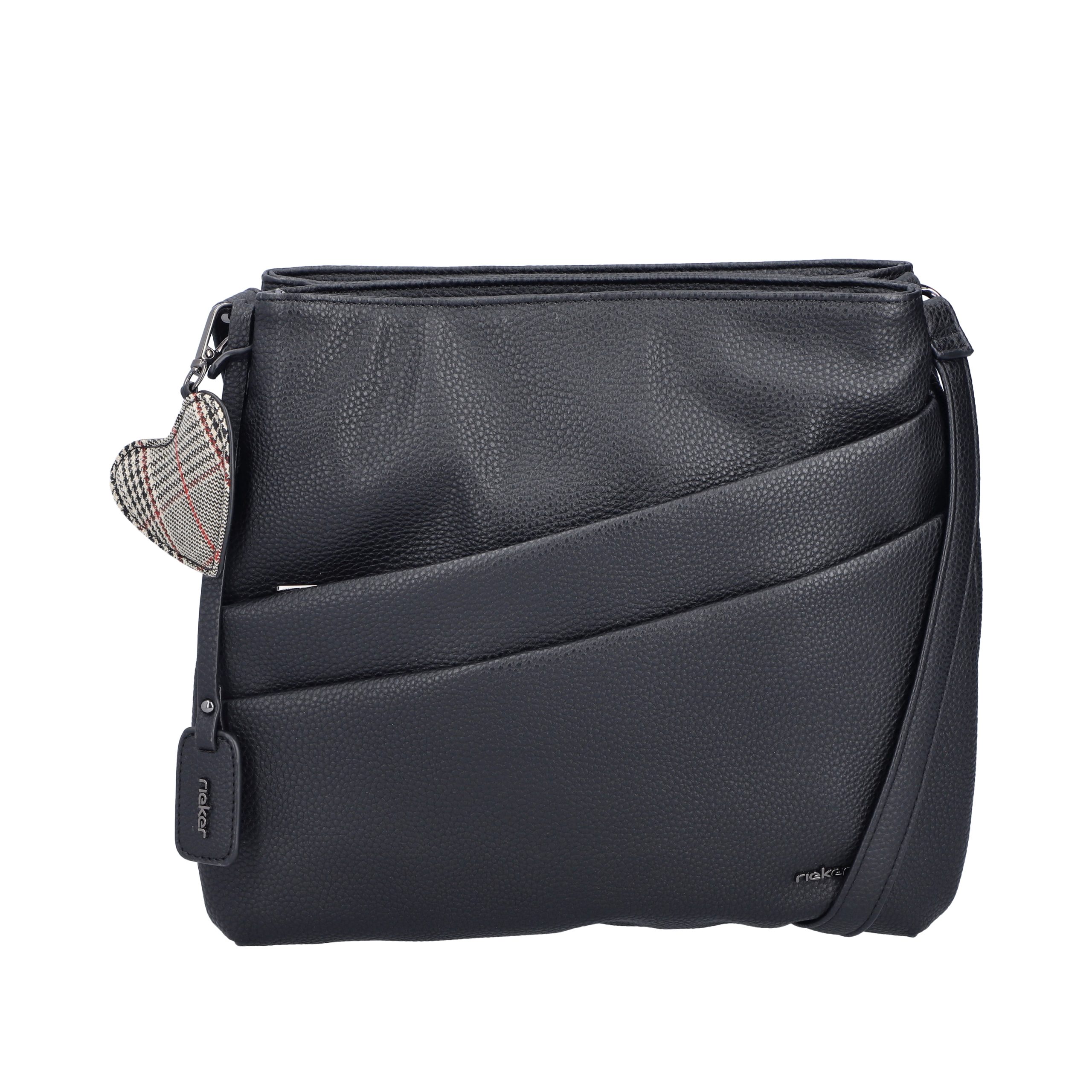 Rieker Umhängetasche, Schultertasche, Damen Handtasche mit zwei Hauptfächern