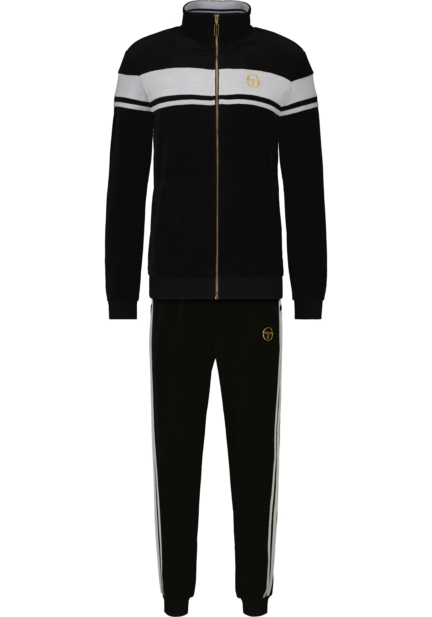 Sergio Tacchini Trainingsanzug "DAMARINDO VELOUR TS Herren", Trainingsanzug Herren, Tracksuit, Velour, Outdoor, Jogging, Streetwear
