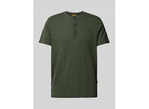 T-Shirt mit Serafino-Ausschnitt