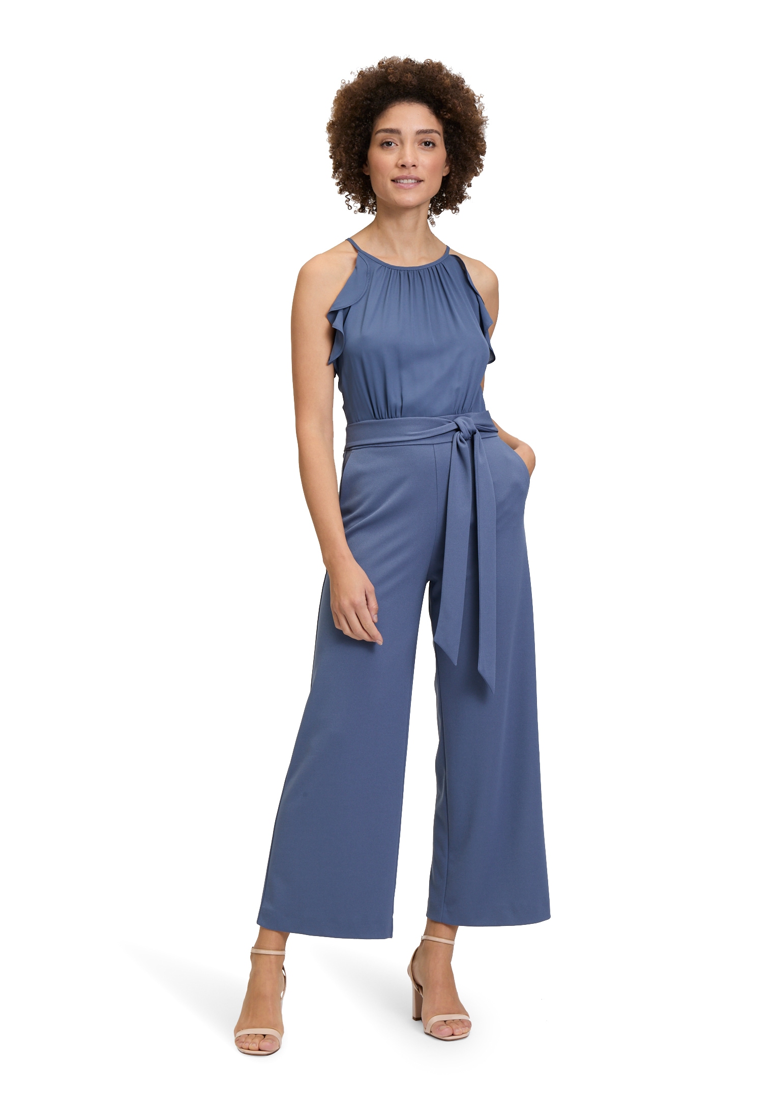 Vera Mont Overall "Vera Mont Damen Jumpsuit mit Volant", (1 tlg.), Bindeband