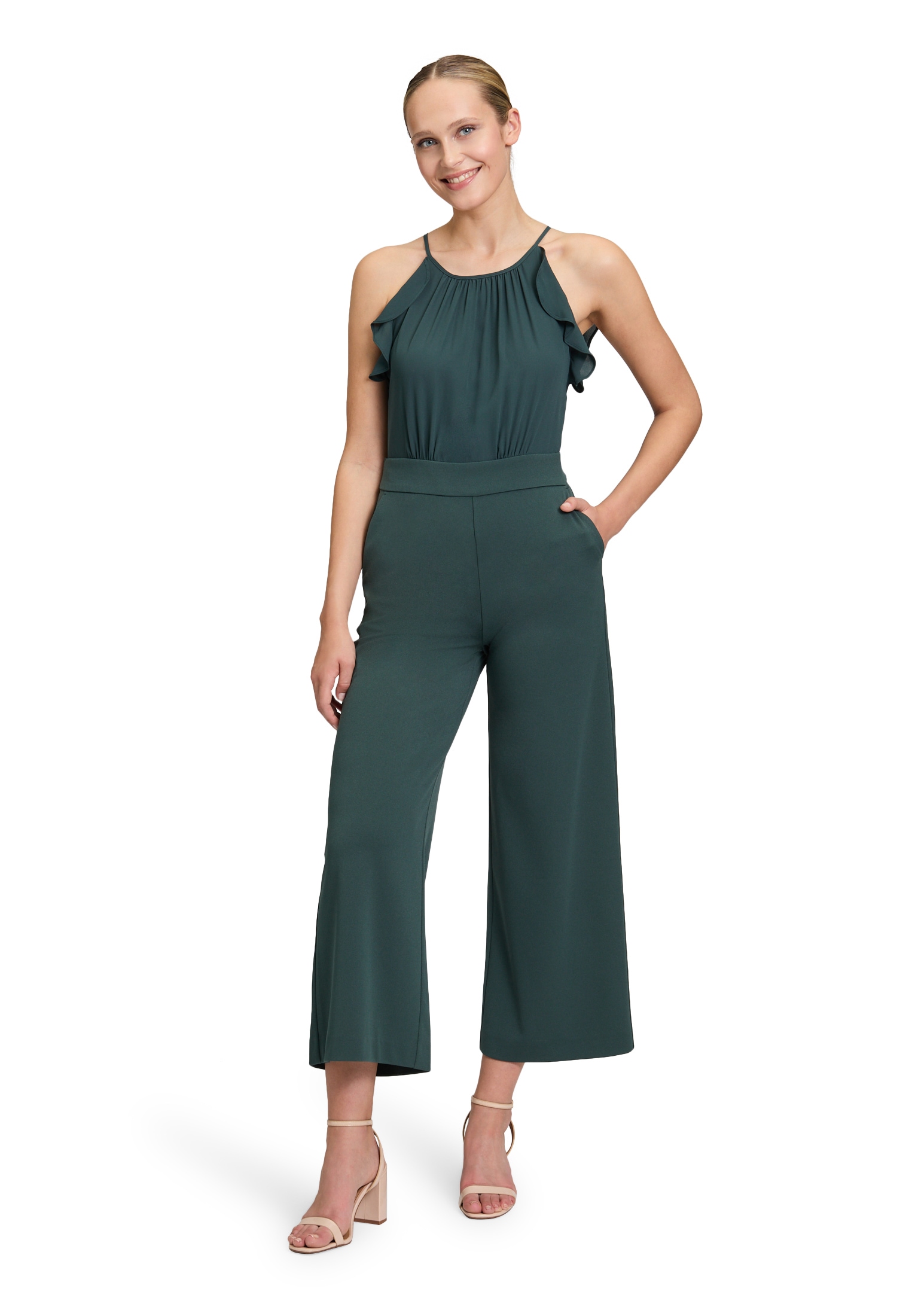 Vera Mont Overall "Vera Mont Damen Jumpsuit mit Volant", (1 tlg.), Bindeband