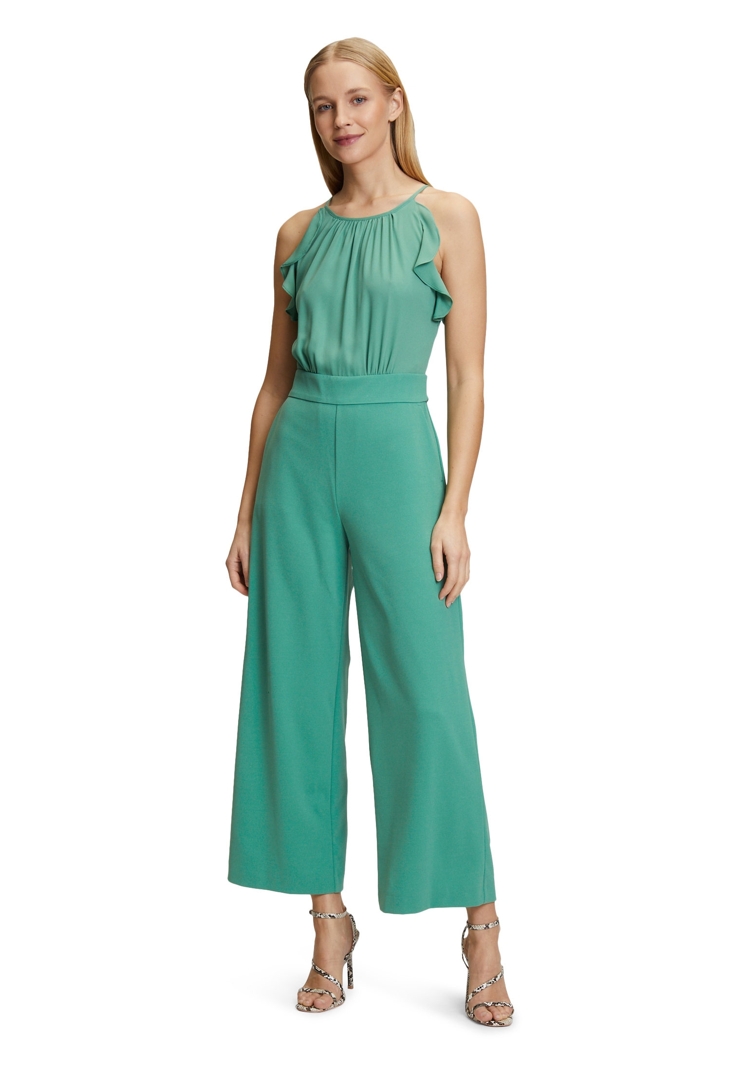 Vera Mont Overall "Vera Mont Damen Jumpsuit mit Volant", (1 tlg.), Bindeband