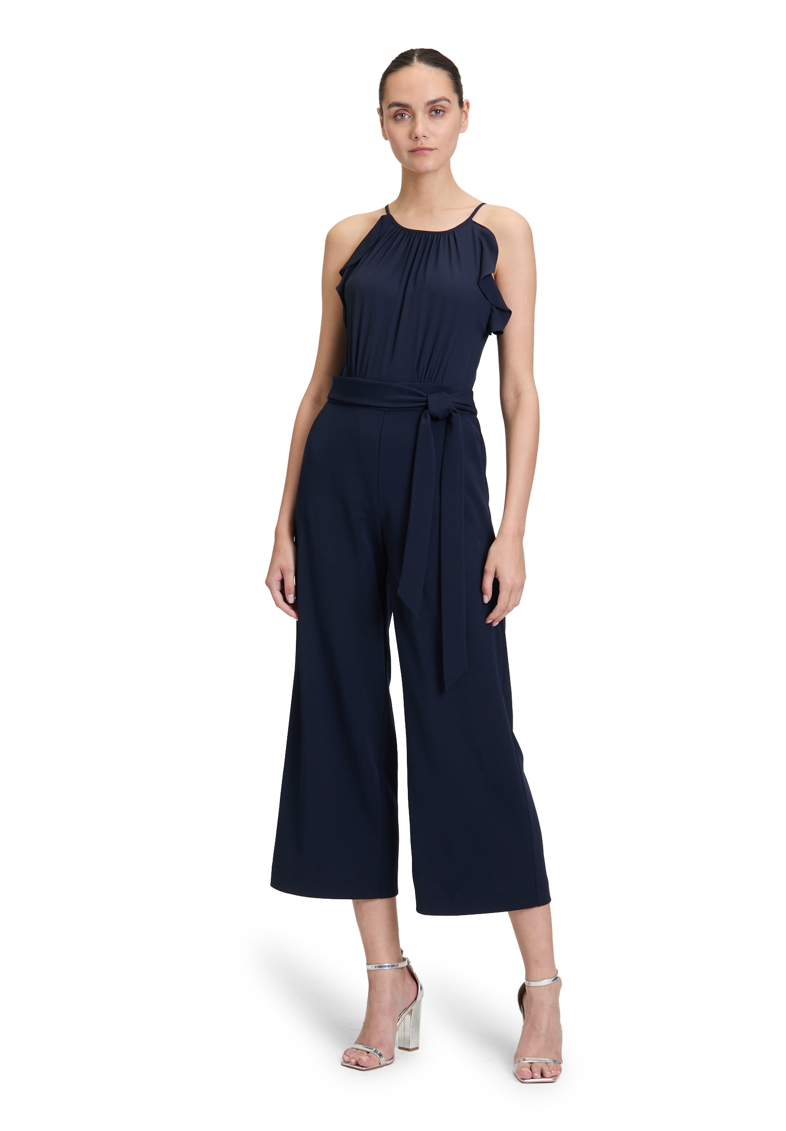 Vera Mont Overall "Vera Mont Damen Jumpsuit mit Volant", (1 tlg.), Bindeband