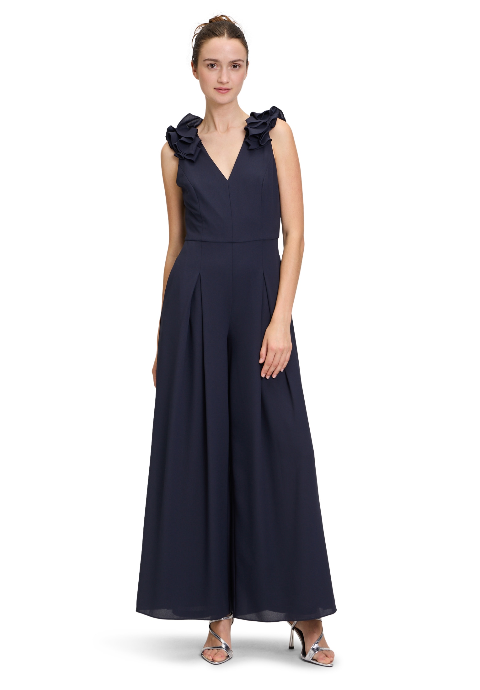 Vera Mont Overall "Vera Mont Damen Jumpsuit mit Volant", (1 tlg.), Taschen