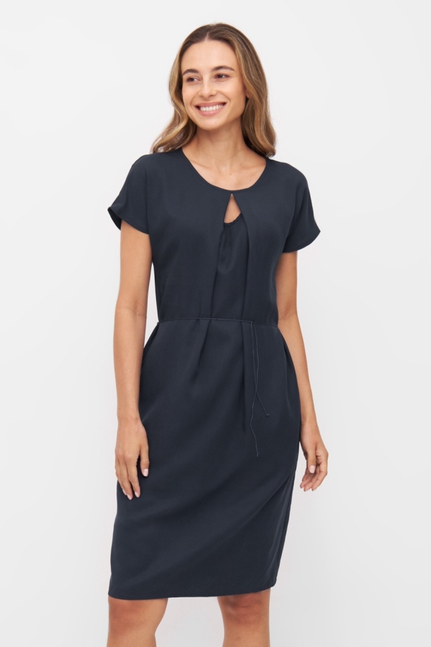 WiDDA Damen vegan Kleid Soul Explosion Marineblau