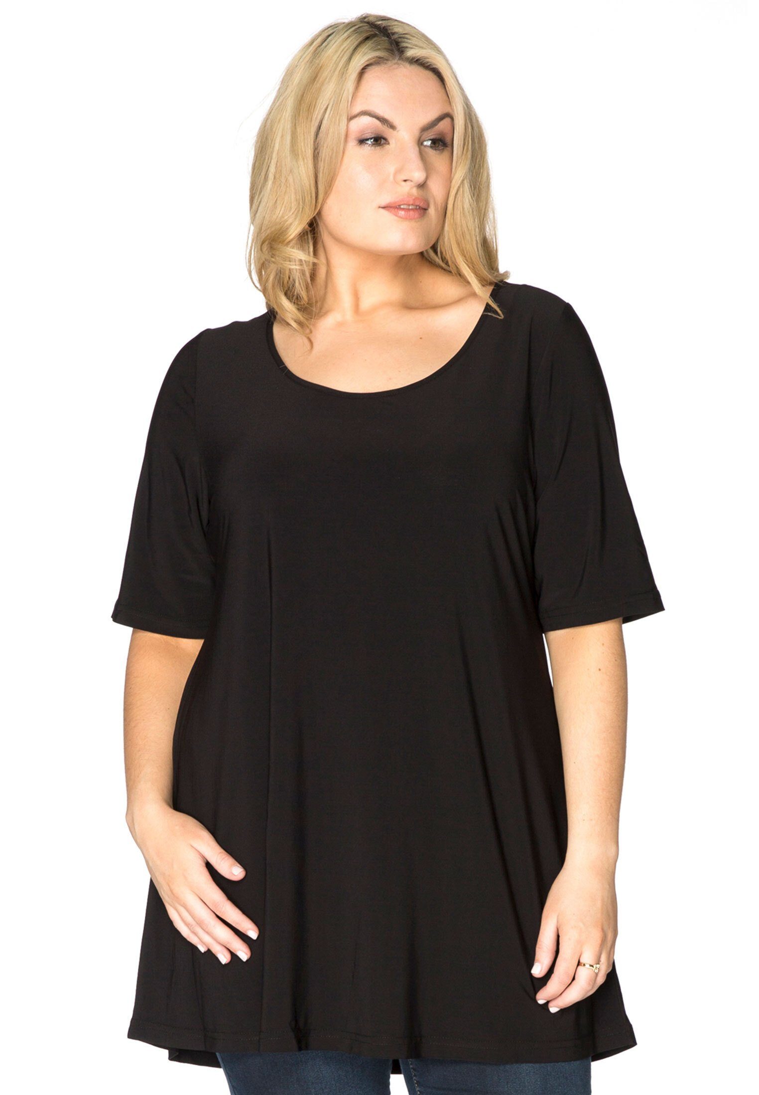 YOEK Tunika Damen T-Shirt Große Größen