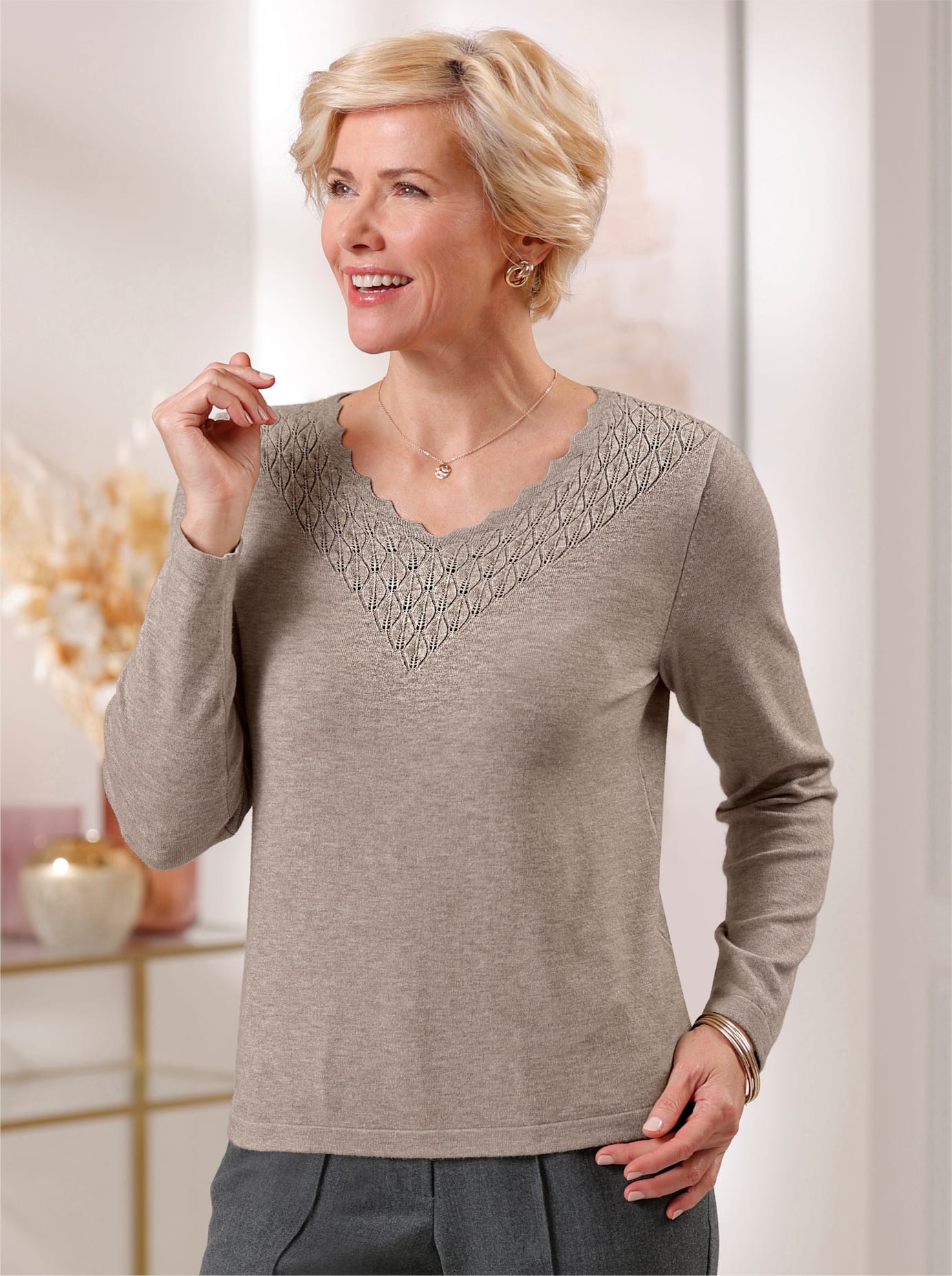 Classic V-Ausschnitt-Pullover "V-Pullover"