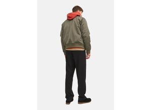 Jack & Jones Jacke OCEAN Bomberjacke mit Reißverschluss, Taschen und kontrastfarbenem Innenfutter