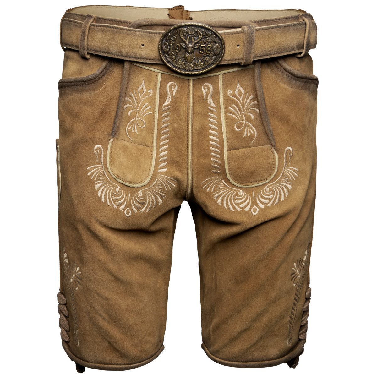 Krüger Trachtenlederhose 963569 Herren (1-tlg) Trachtenlederhose,