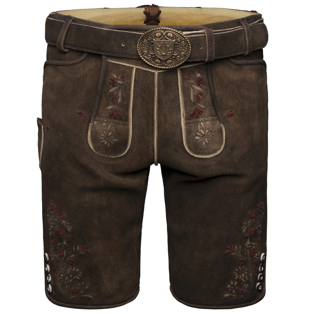 Krüger Trachtenlederhose Olivier mit Gürtel Herren