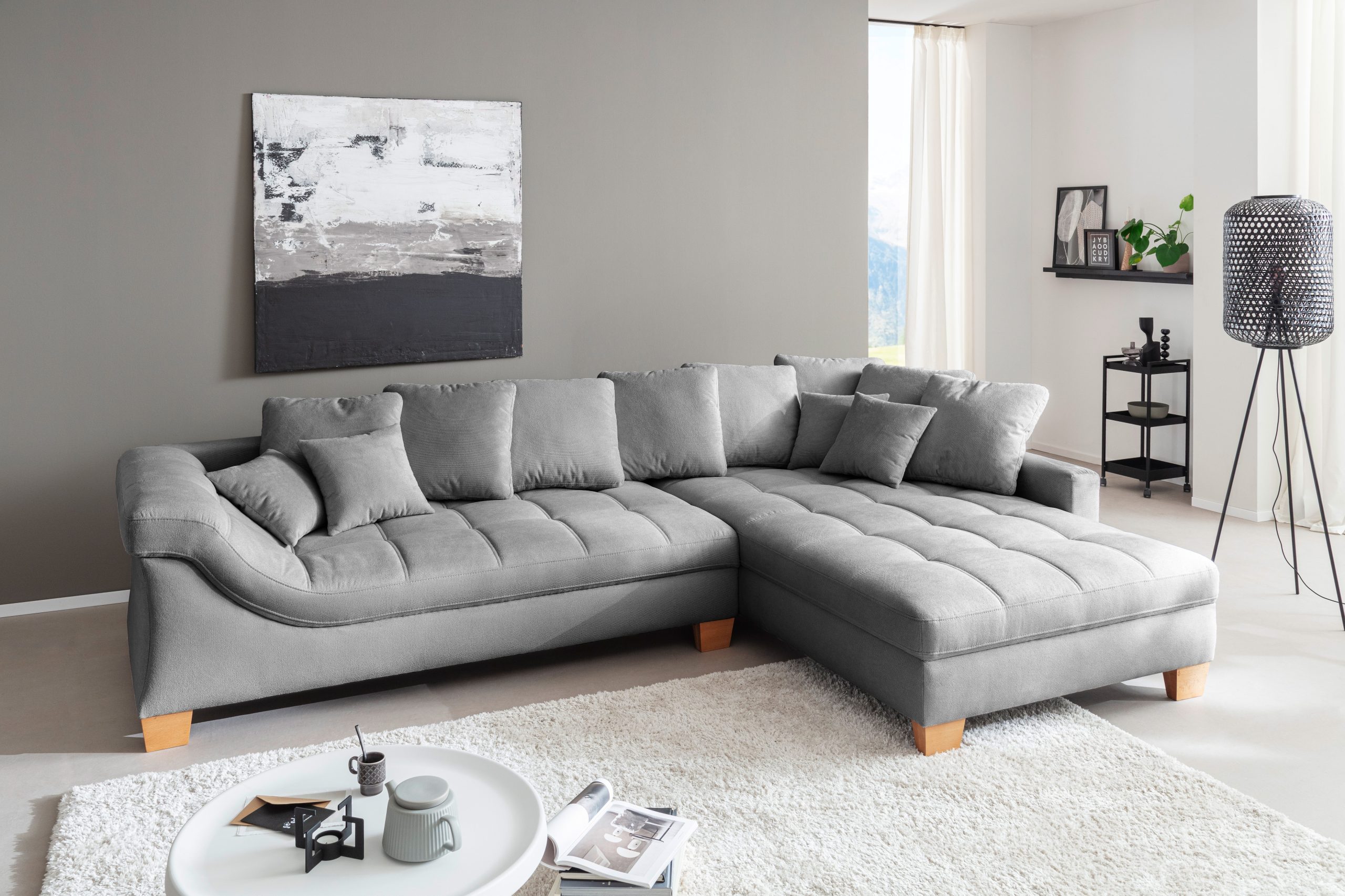 Mr. Couch Ecksofa "Bologna, L-Form, mit Kaltschaum", bis 140 kg pro Sitzplatz belastbar