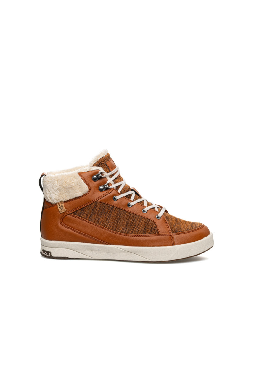 SAOLA Damen vegan Sneaker Damen Picchu Wasserdicht Karamell