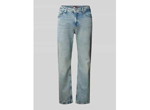 Slim Fit Jeans aus Baumwoll-Mix mit Logo-Stitching Modell 'RYAN'
