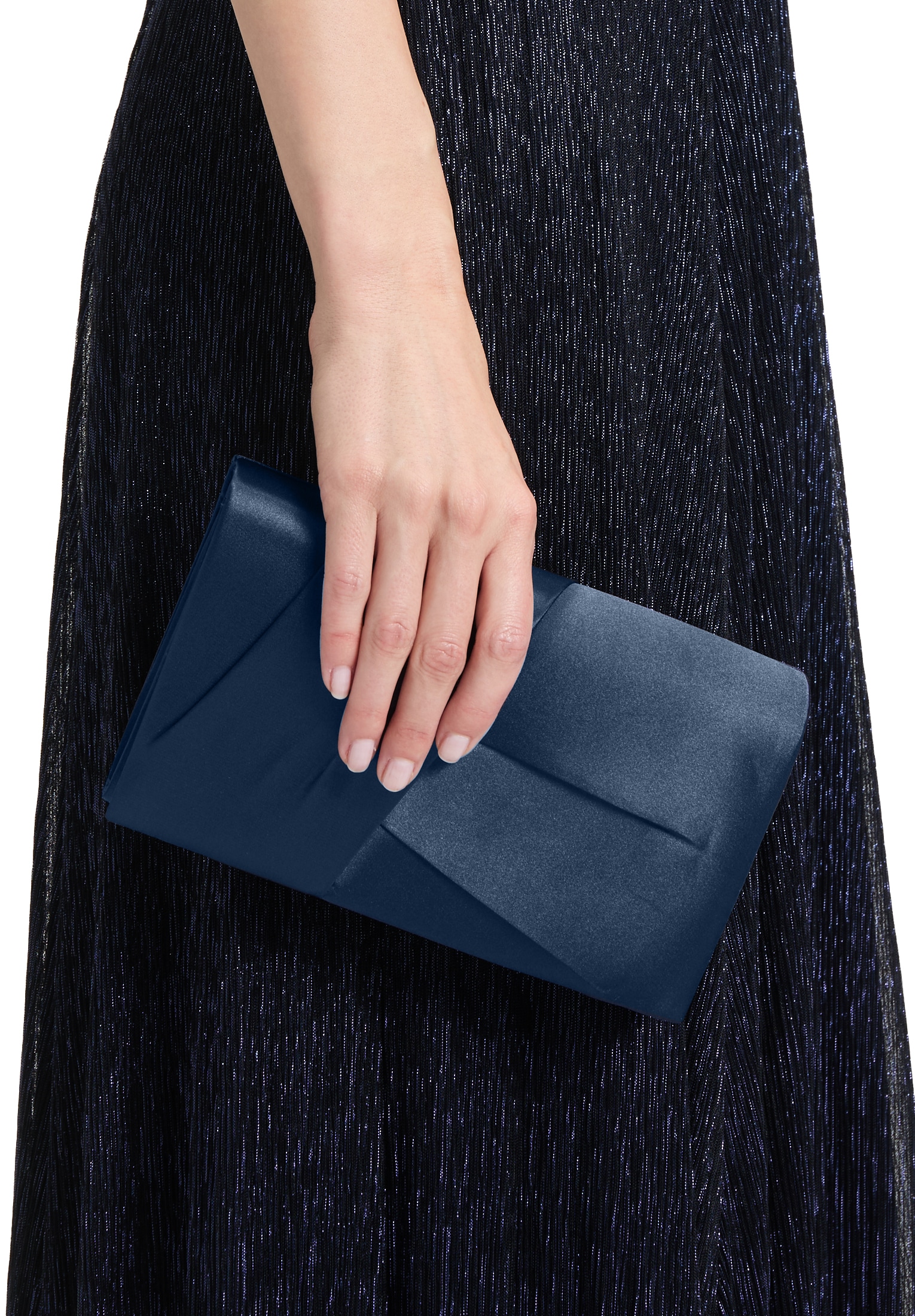 Vera Mont Abendtasche "Vera Mont Damen Clutch-Tasche unifarben", Falten