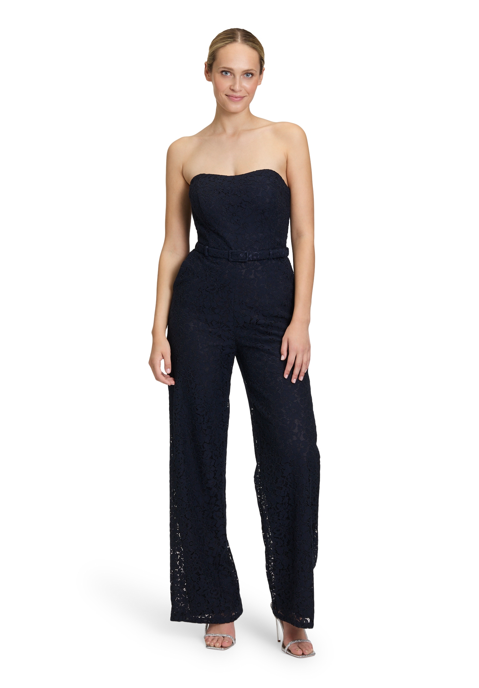 Vera Mont Overall "Vera Mont Damen Jumpsuit mit Spitze", (1 tlg.), Gürtel