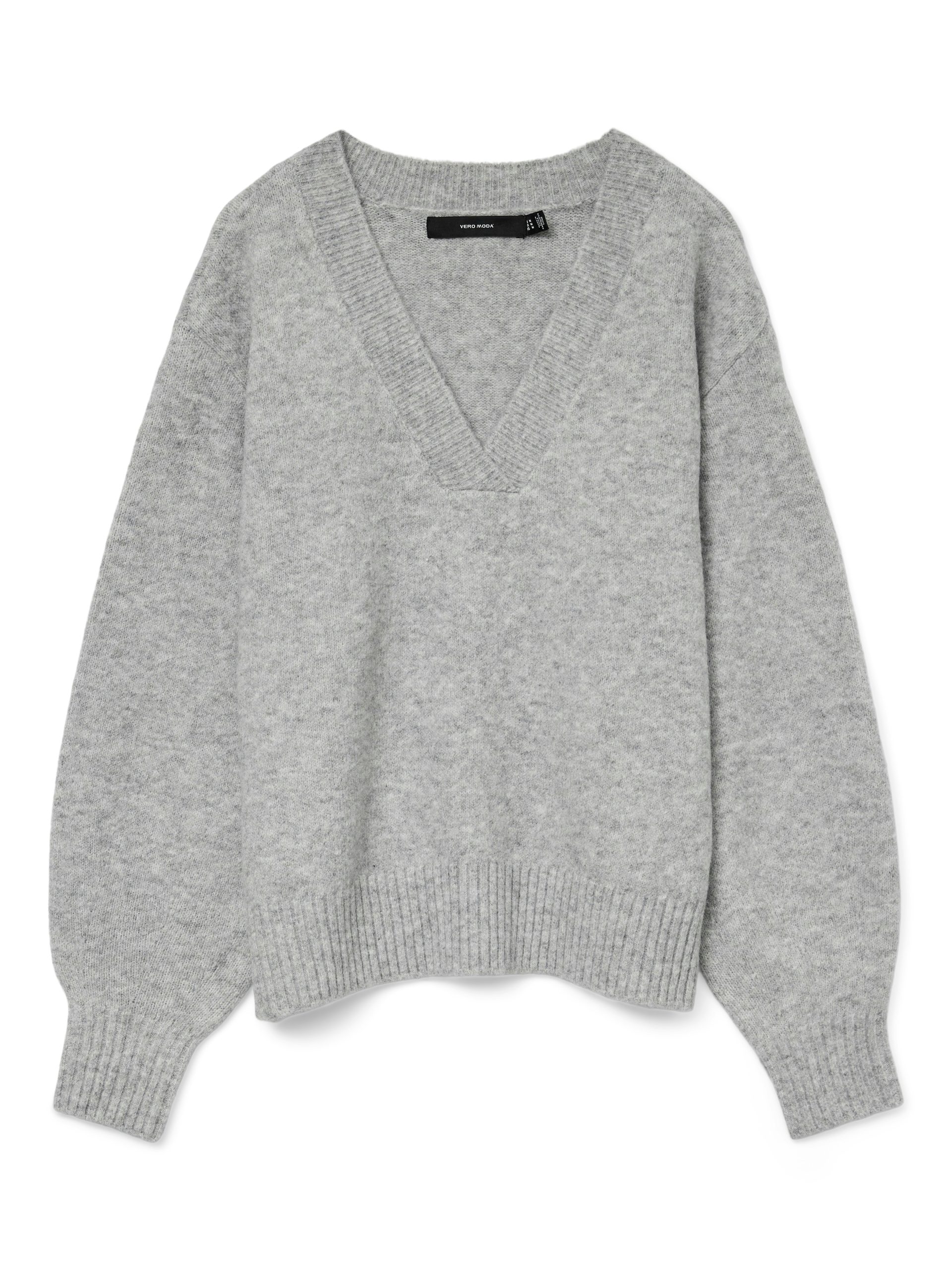 Vero Moda V-Ausschnitt-Pullover "VMBOOM LS V-NECK PULLOVER NOOS"