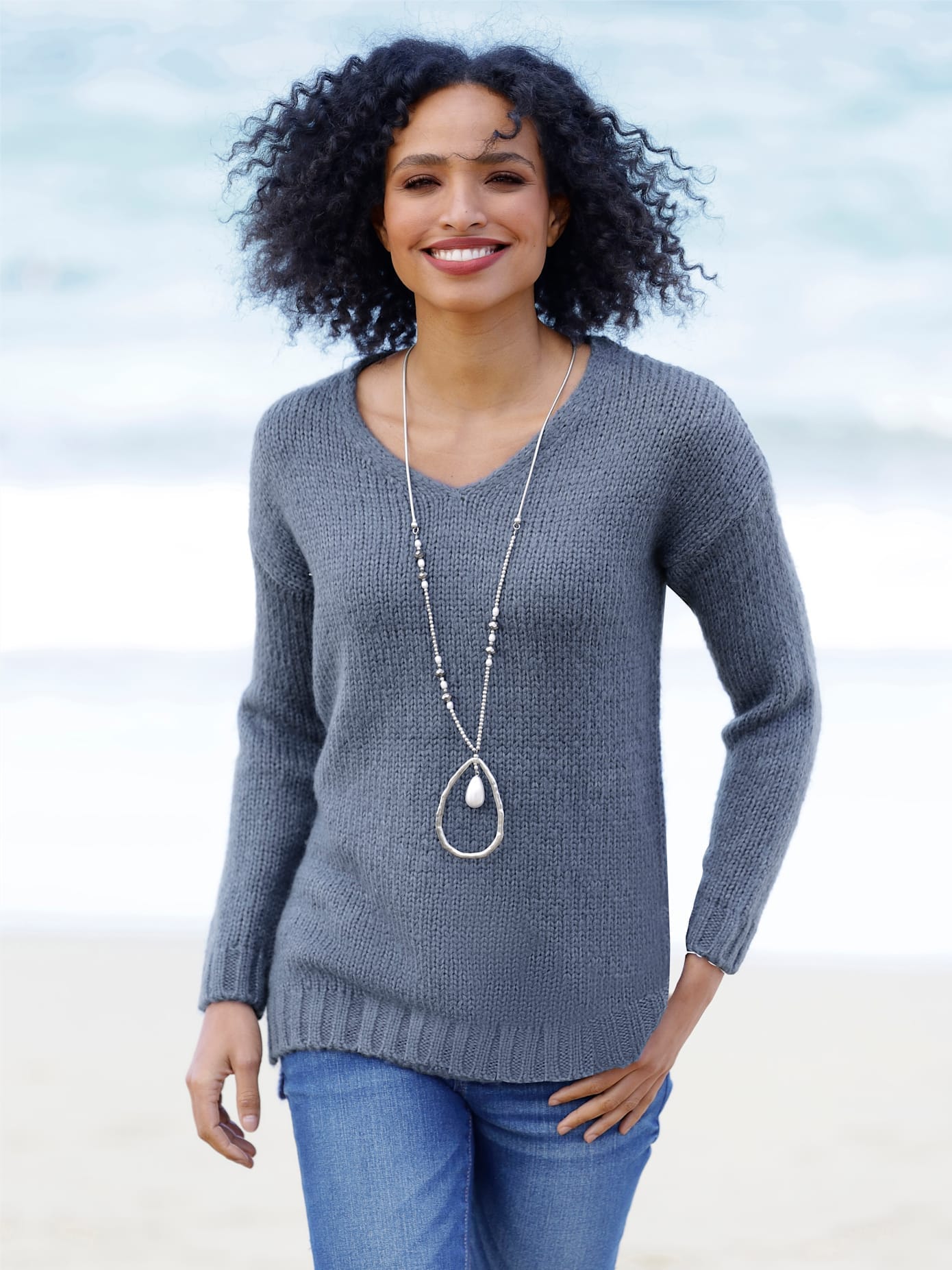 heine V-Ausschnitt-Pullover "Pullover"