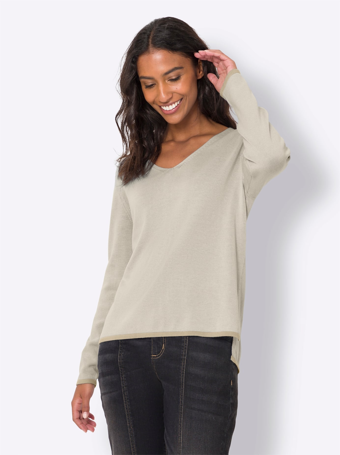 heine V-Ausschnitt-Pullover "Pullover"