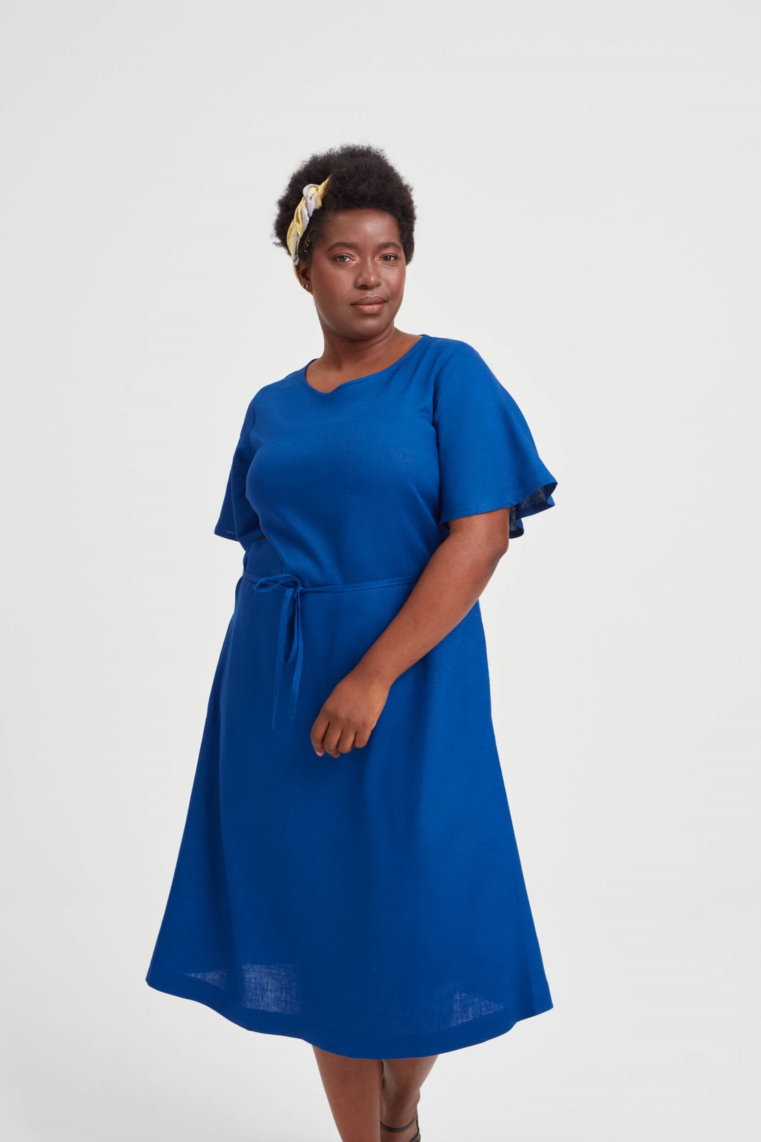 AYANI Damen vegan Kleid Nika Ocean Blue