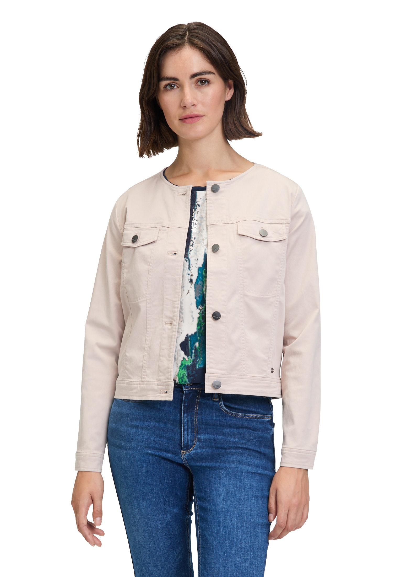 Betty&Co Jackenblazer "Damen Jeansjacke langarm" Form