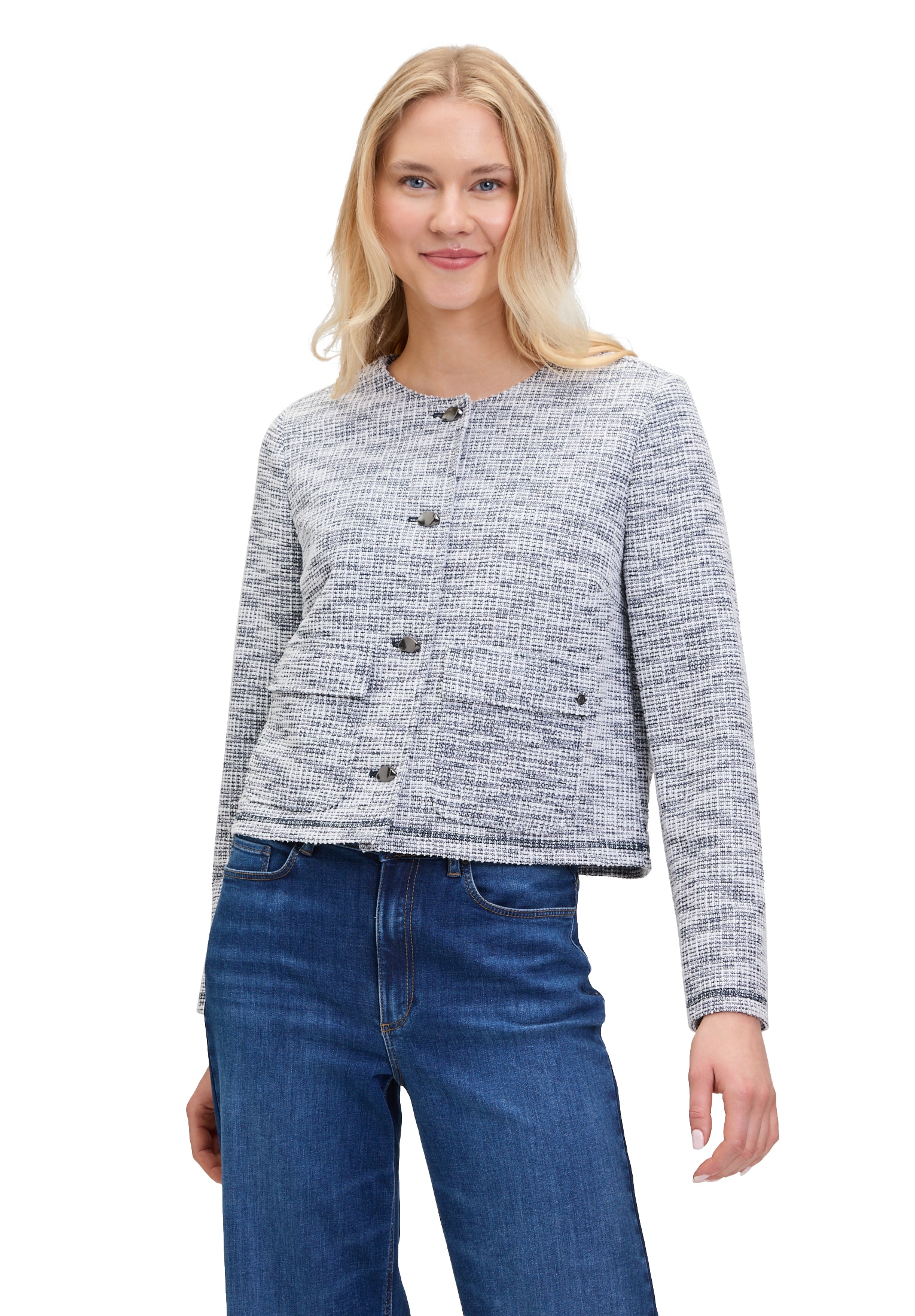 Betty&Co Jackenblazer "Damen Jerseyjacke langarm"