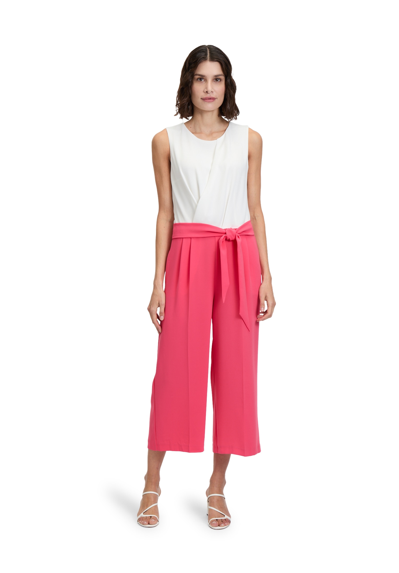 Betty&Co Overall "Damen Jumpsuit ohne Arm" 1 Stk. tlg. Falten