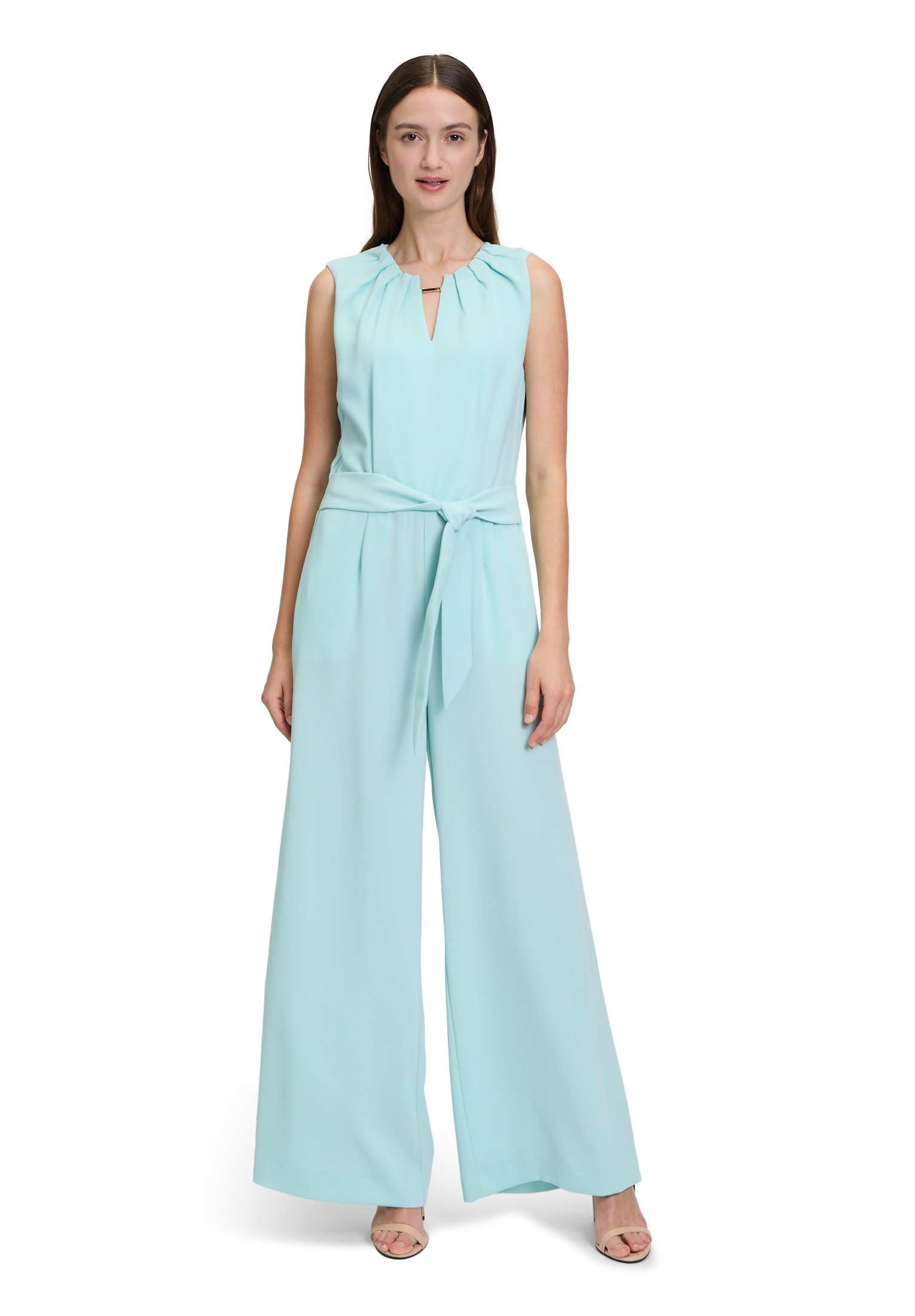 Betty&Co Overall "Damen Jumpsuit ohne Arm" 1 Stk. tlg. Falten