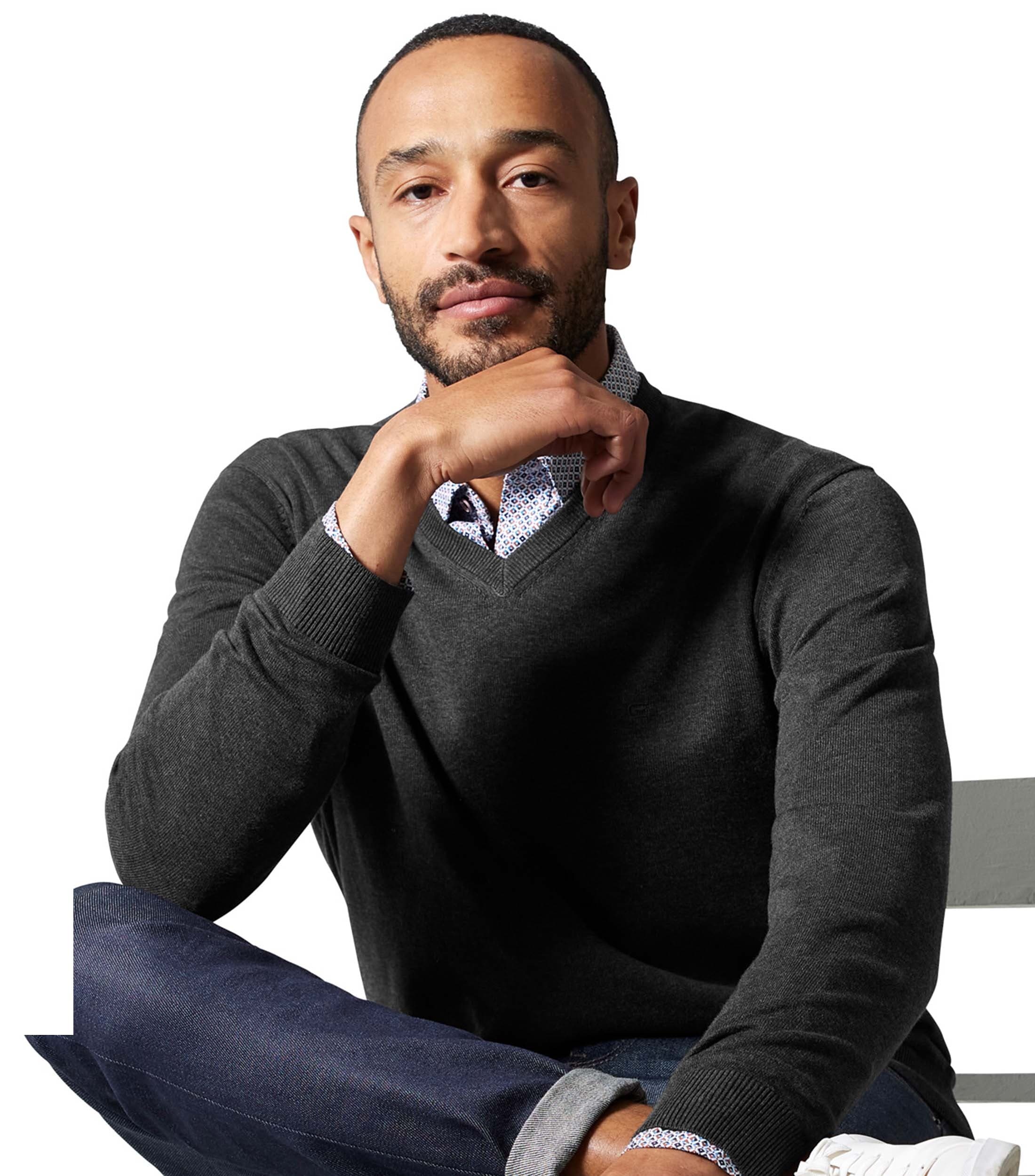 CASAMODA Strickpullover "CASAMODA Pullover uni"