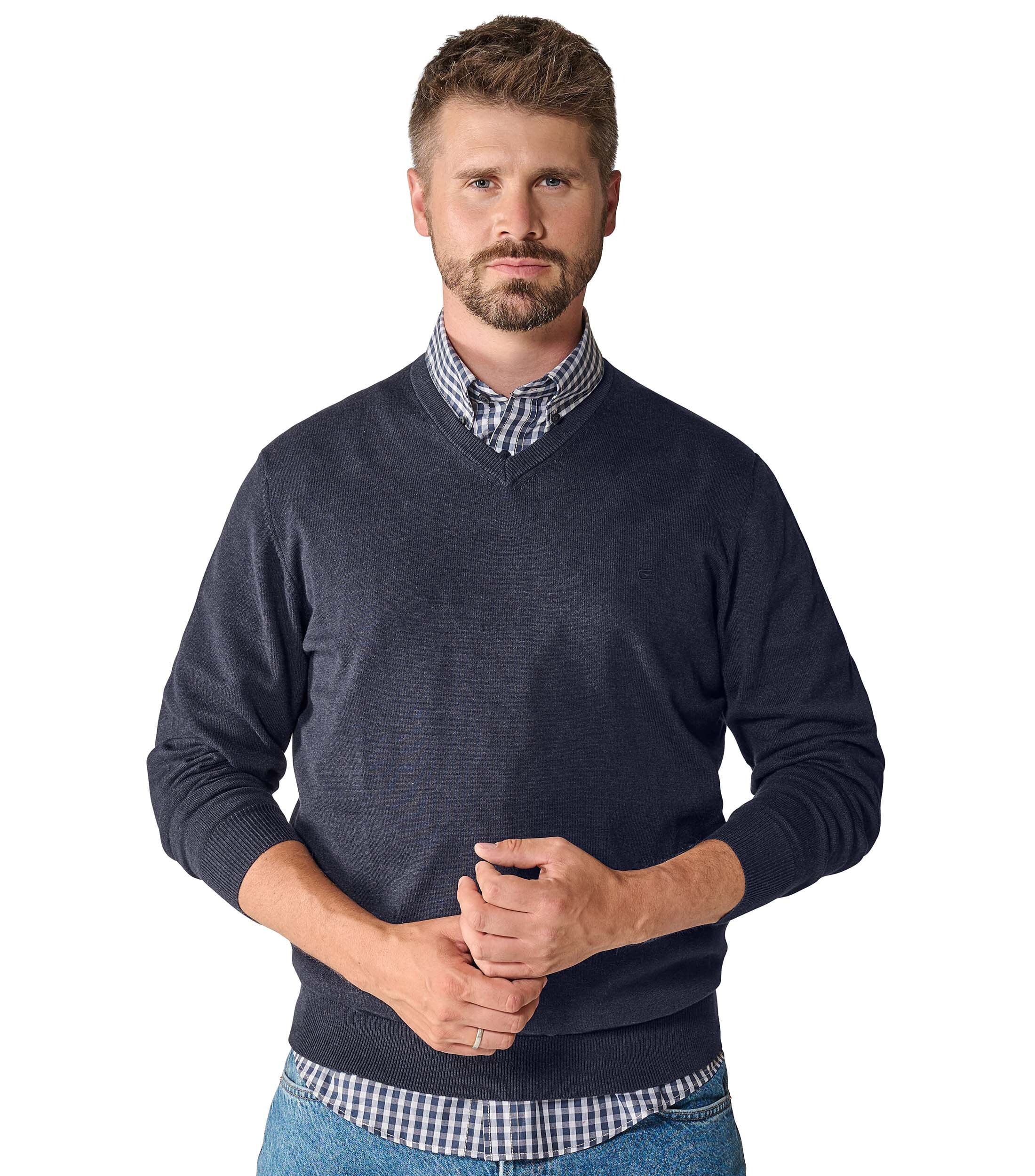 CASAMODA Strickpullover "CASAMODA Pullover uni"