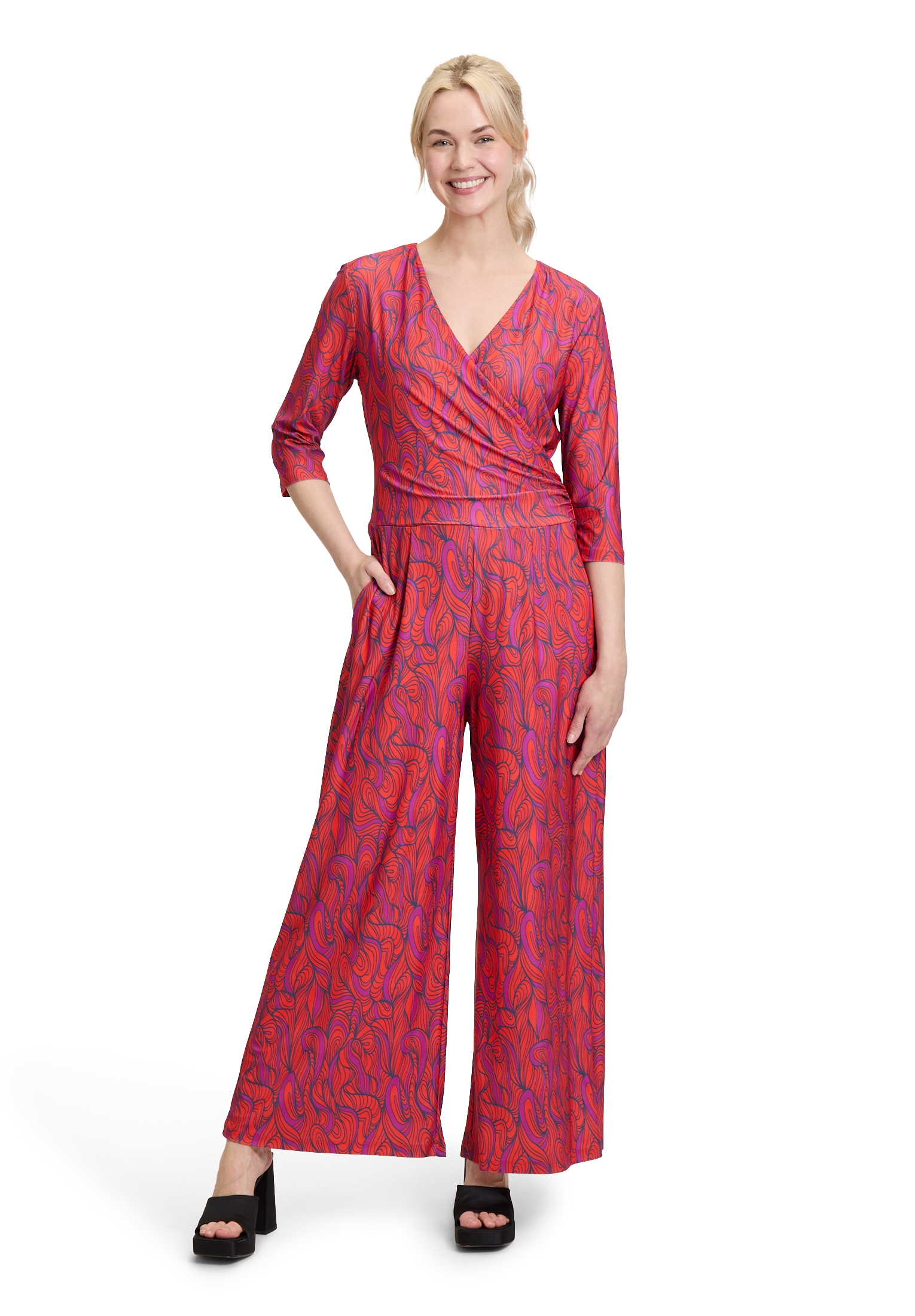 Cartoon Overall "Damen Jumpsuit mit weitem Bein" 1 tlg. Design