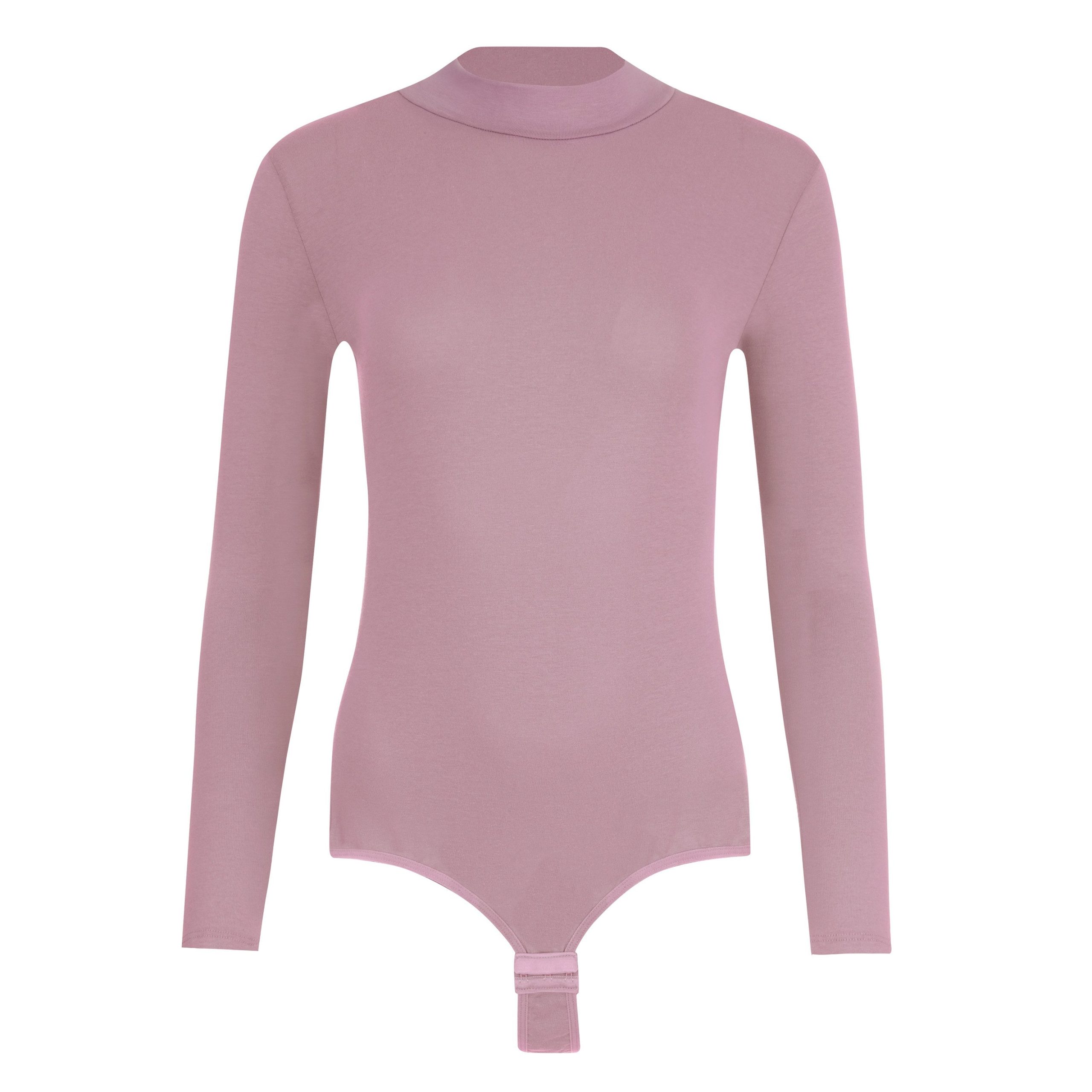 Evoni Stringbody Damen Bodysuit Langarm Halbkragen